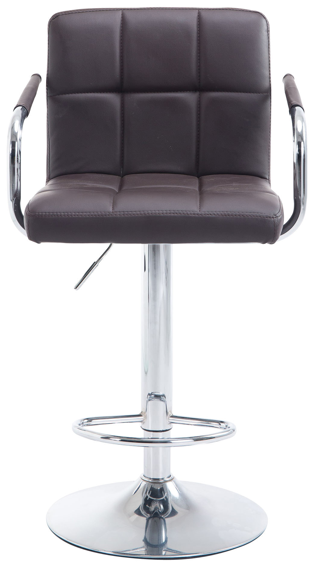 Tabouret de bar Lucy V2  en similicuir avec Piètement en Métal