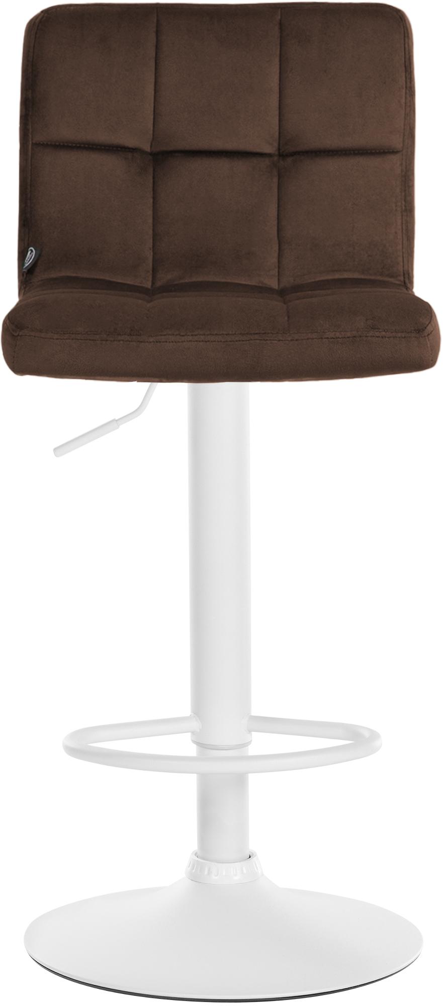 Lot de 2 tabourets de bar Peru velours