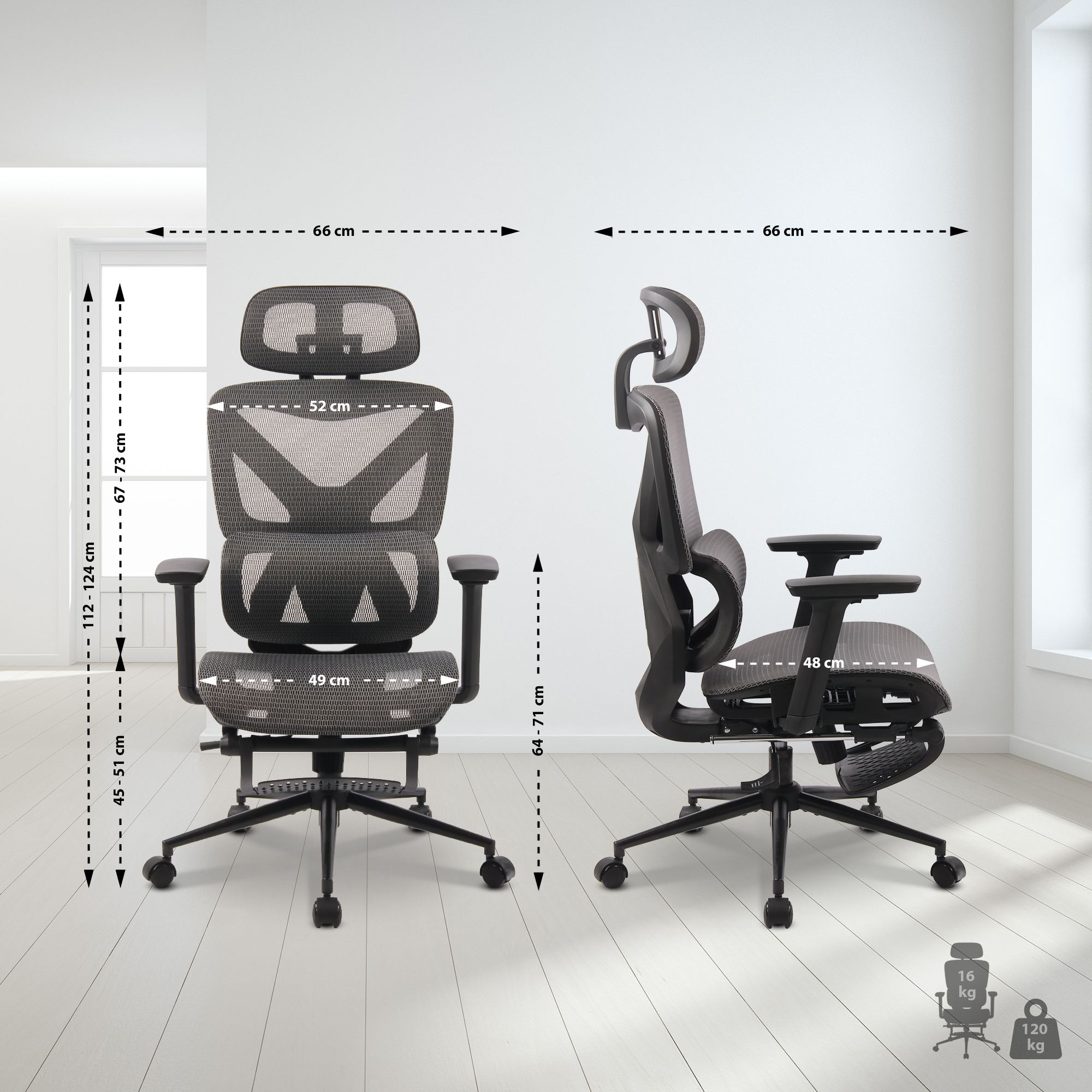 Chaise de bureau Reston