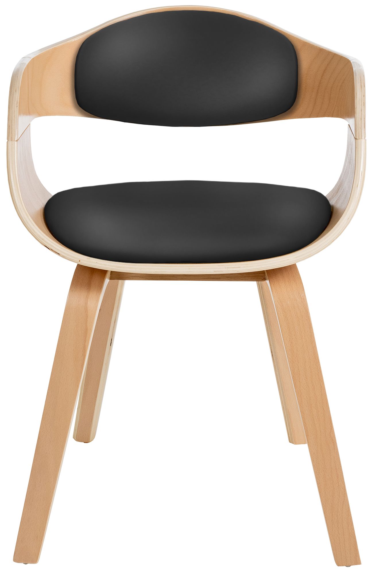 Lot de 2 chaises de salle à manger Kingston en similicuir