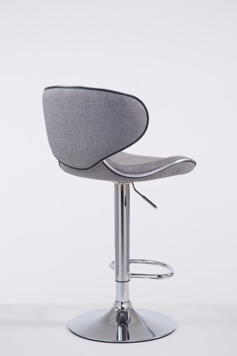 Tabouret de bar Las Vegas V2 en tissu avec pied en métal