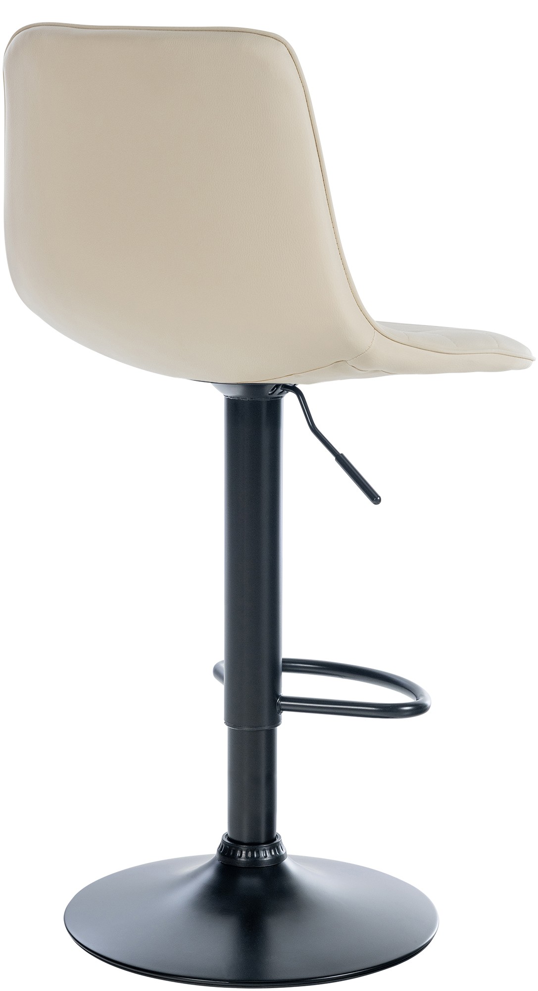 Tabouret de bar Lex en Similicuir Pied trompette en Métal