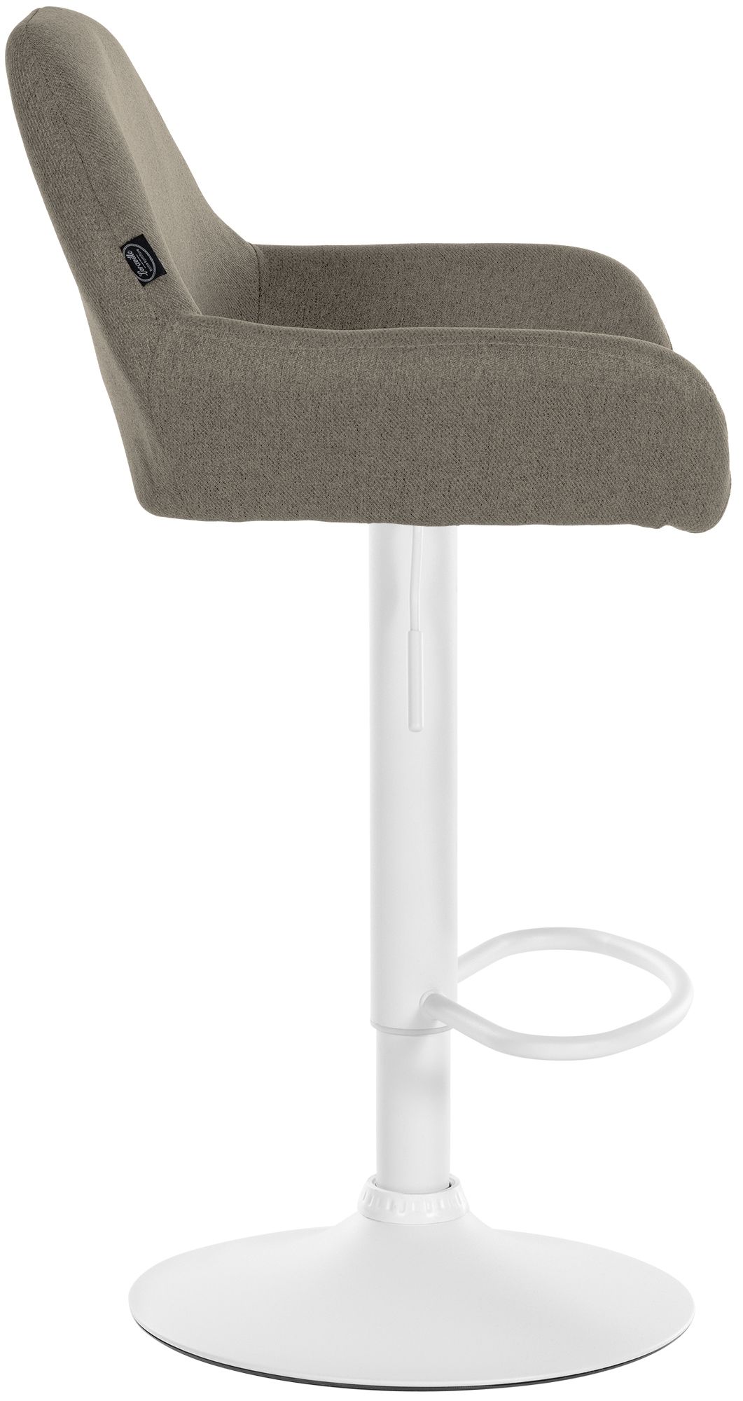 Lot de 2 tabourets de bar Braga en tissu