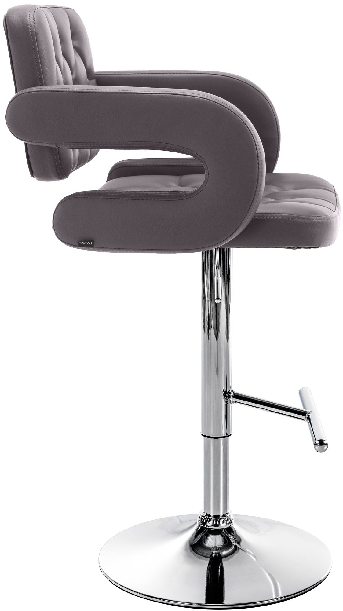 Tabouret de bar Dublin similicuir avec pied en métal