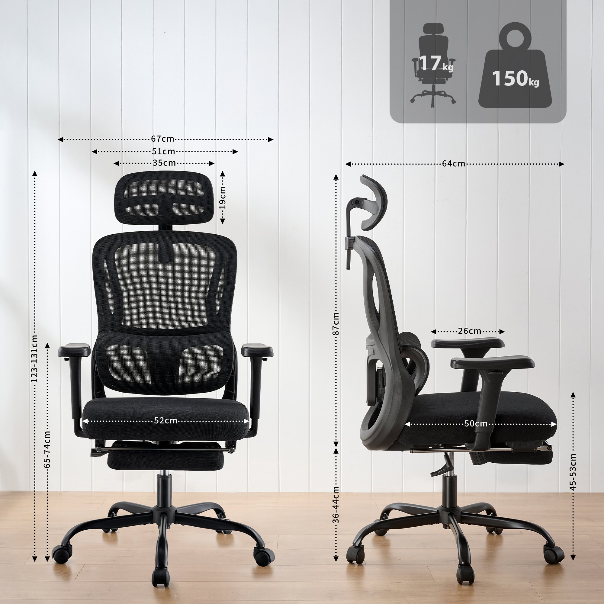 Chaise de bureau Mankato