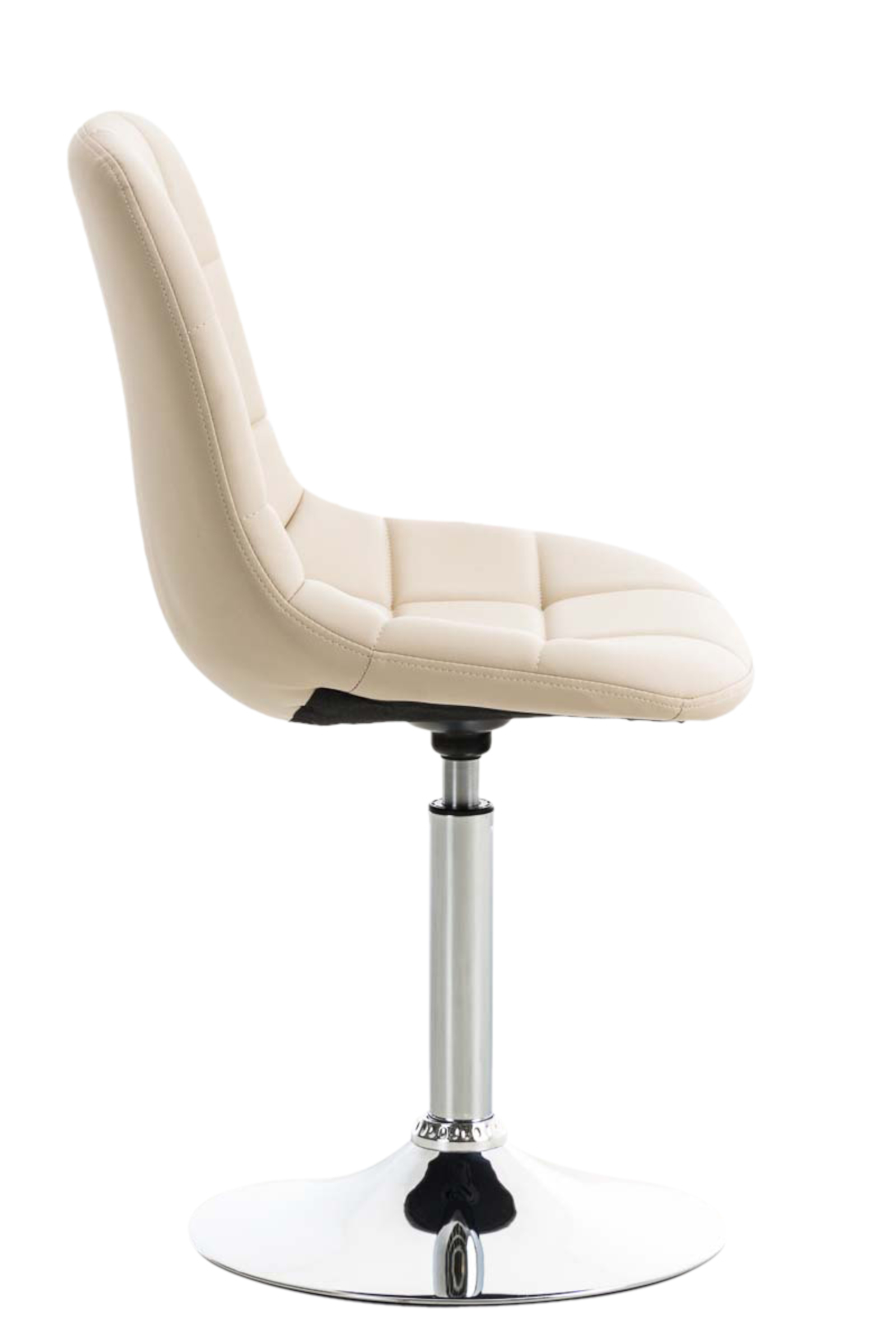 Lot de 2 chaises lounge pivotantes Emil en similicuir avec pied en métal