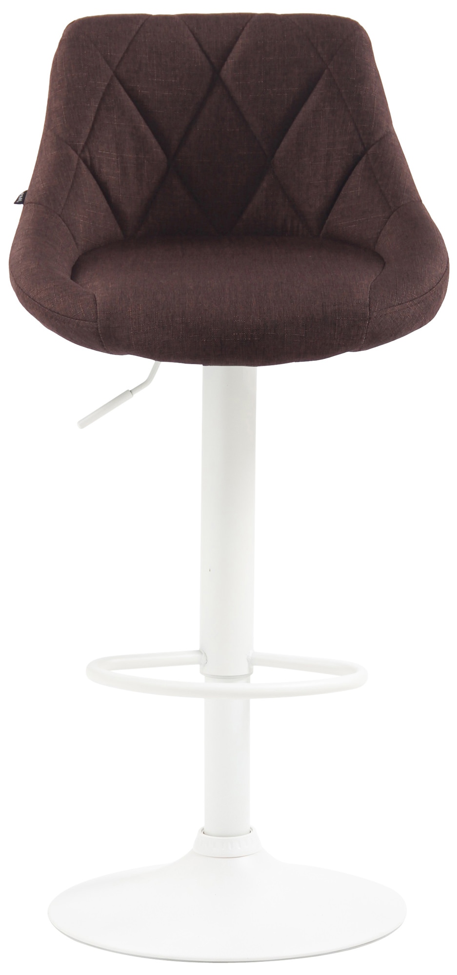 Tabouret de bar Lazio en Tissu Hauteur réglable siège pivotant