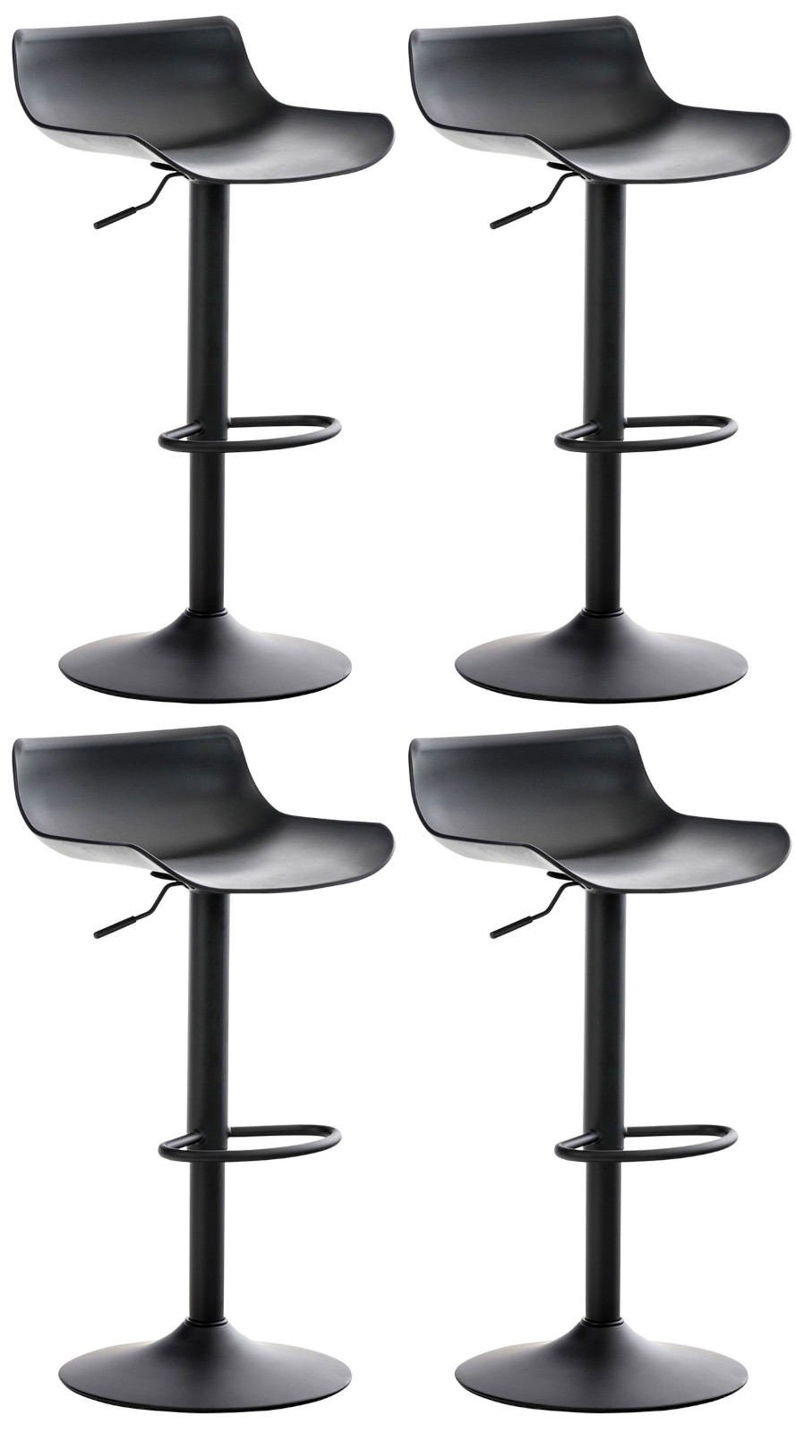 Lot de 4 tabourets de bar Aveiro