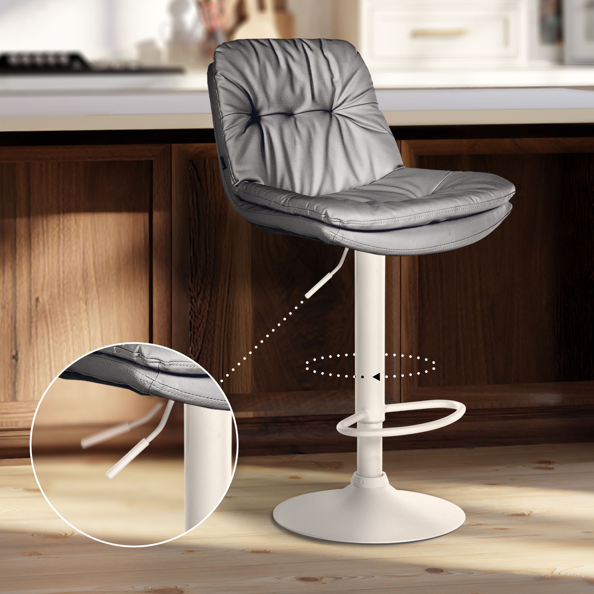 Tabouret de bar Laurel similicuir