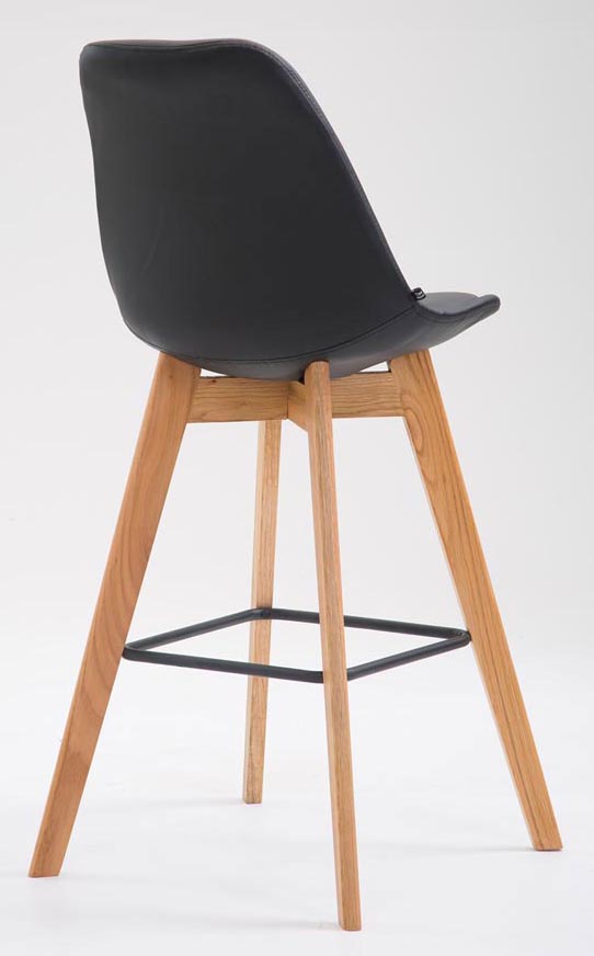 Lot de 2 tabourets de bar Metz en similicuir