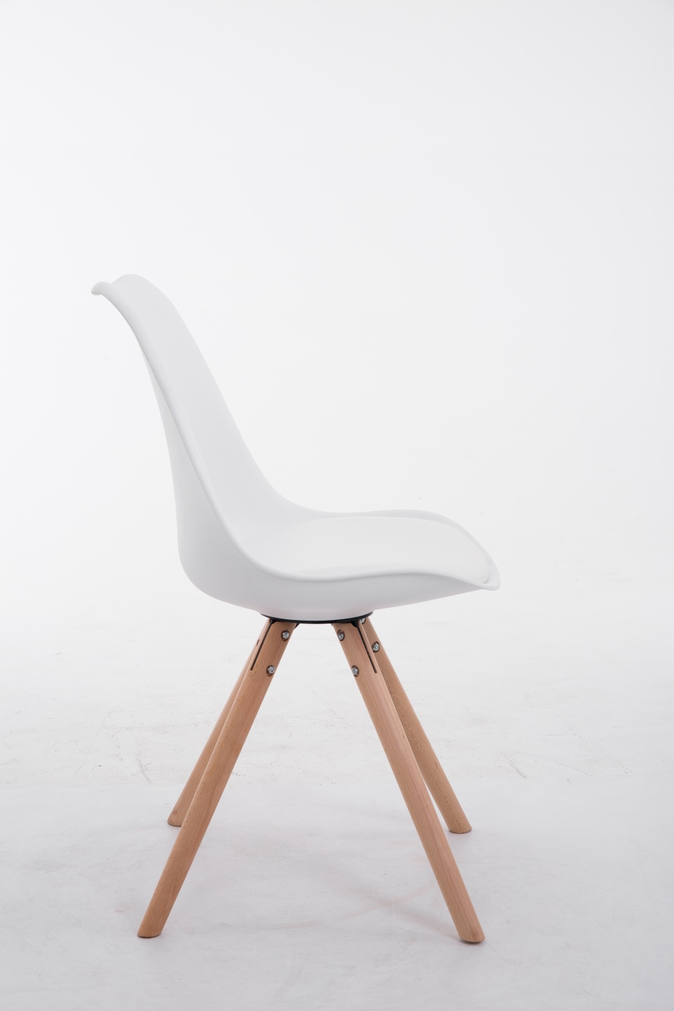 Chaise Toulouse similicuir piétement rond