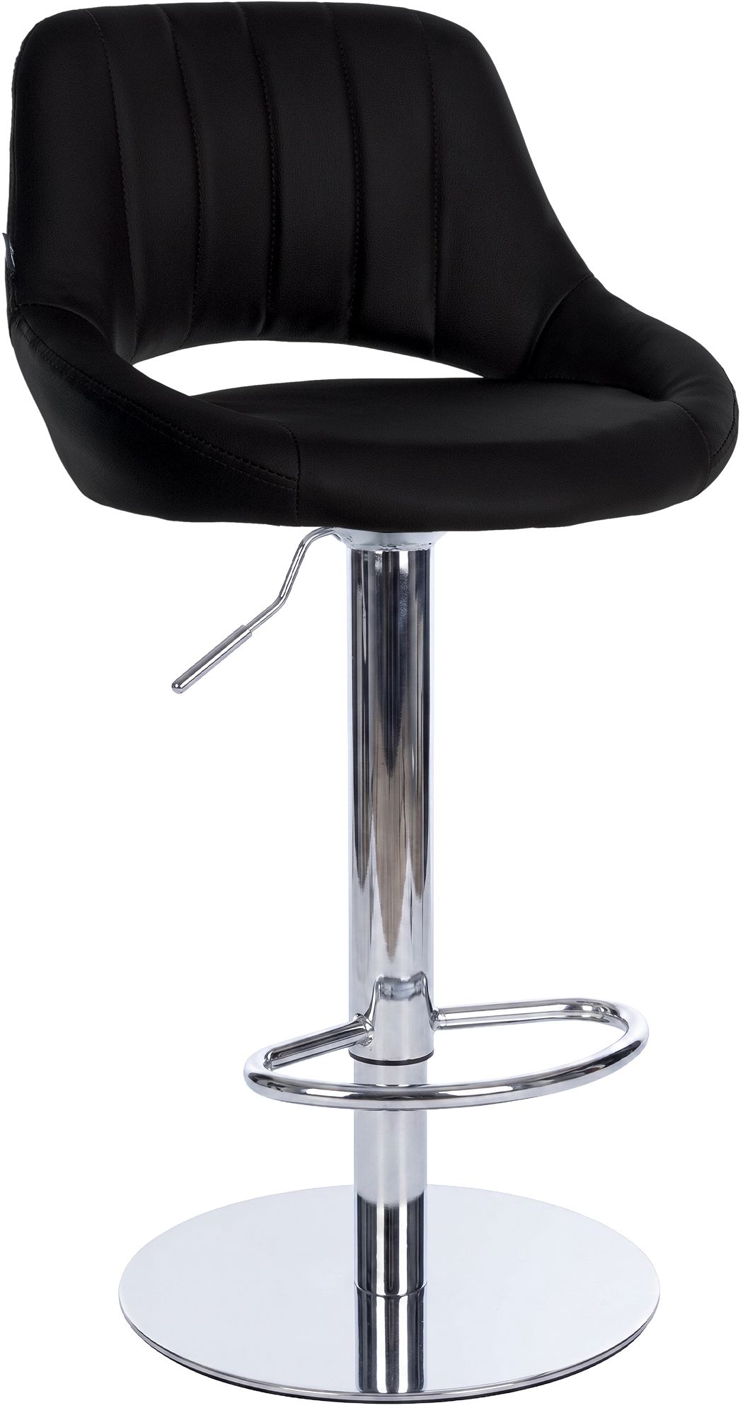 Tabouret de bar Milet avec structure stable chromée