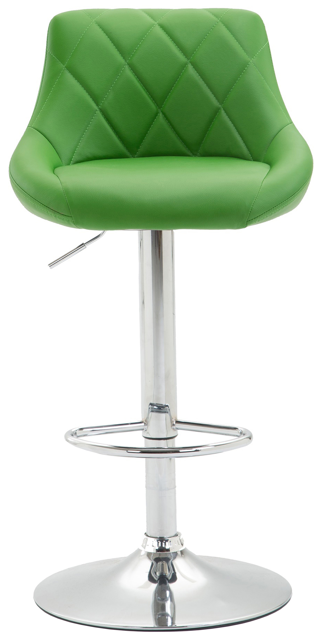 Tabouret de bar Lazio en similicuir avec pied en métal
