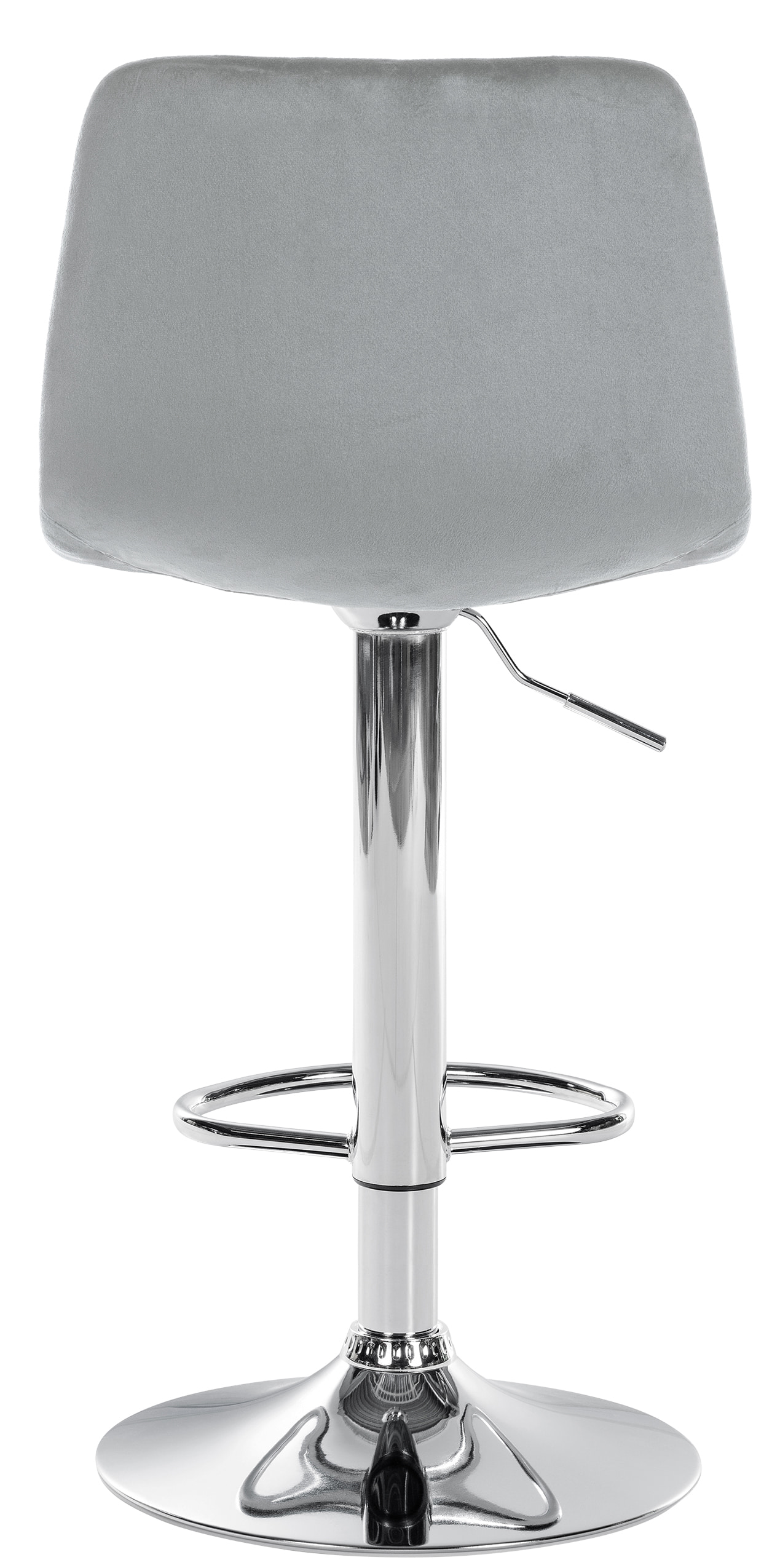 Tabouret de bar Divo en Velours Pied trompette en Métal