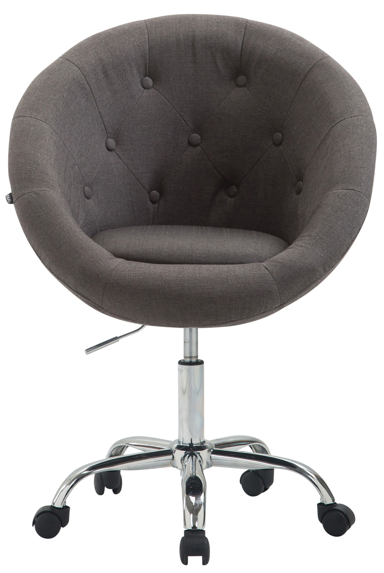 CLP Chaise de Bureau London V2 en Tissu avec Hauteur ajustable et Siège pivotant