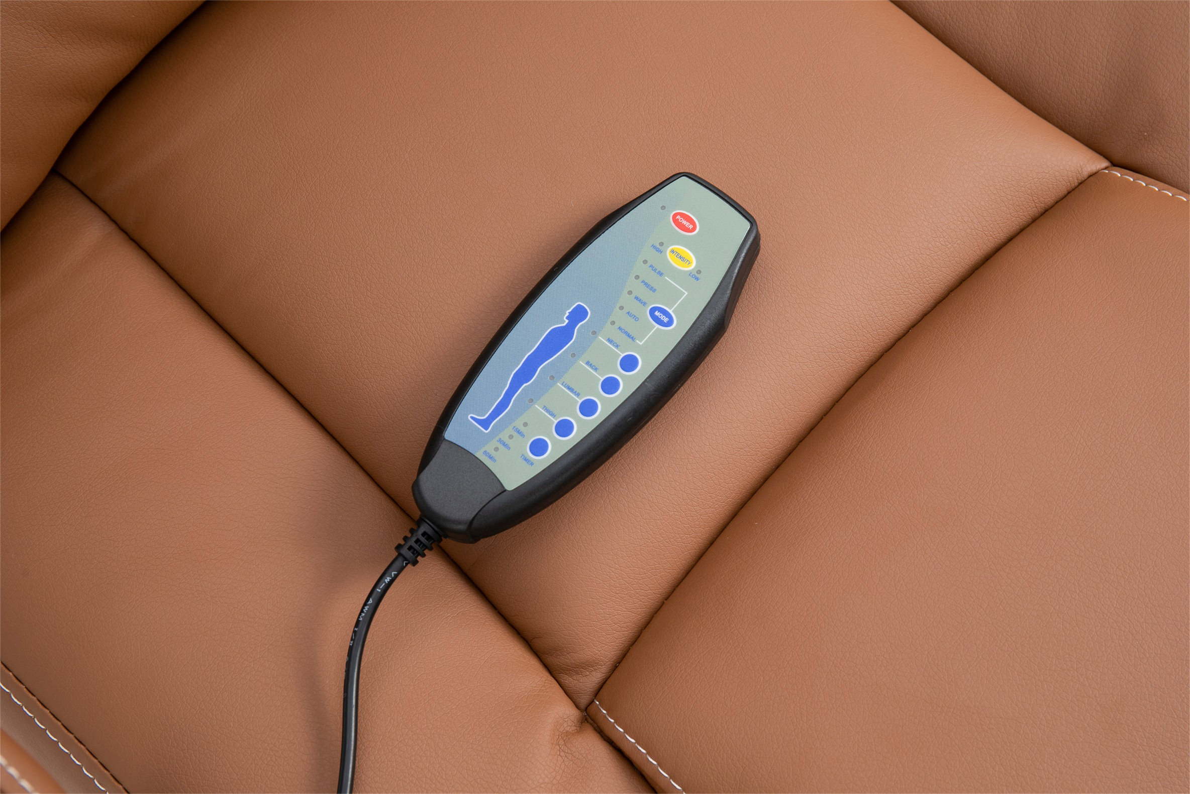 Fauteuil de bureau Pacific en similicuir avec une fonction massage