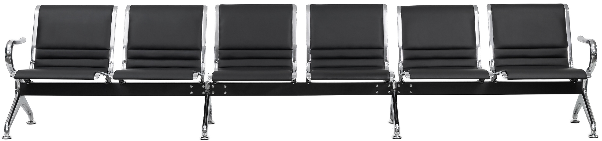 Banc d'attente Frankfurt - design moderne, assise confortable, montage facile, ideal pour halls et espaces publics