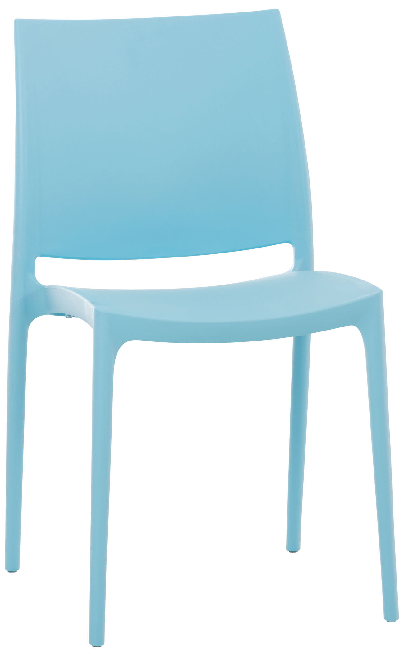 Lot de 2 chaises de jardin empilables Maya en plastique
