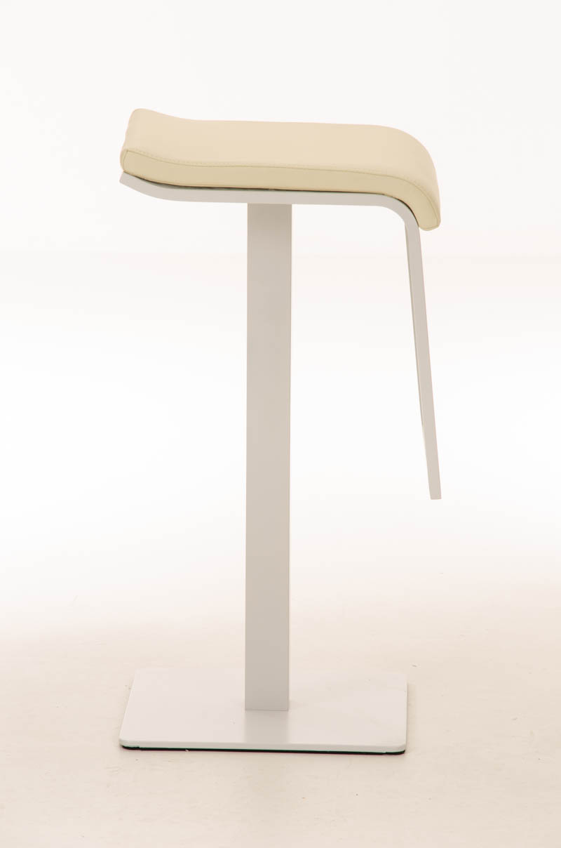 Tabouret de bar Lameng W78 en Similicuir pied en métal