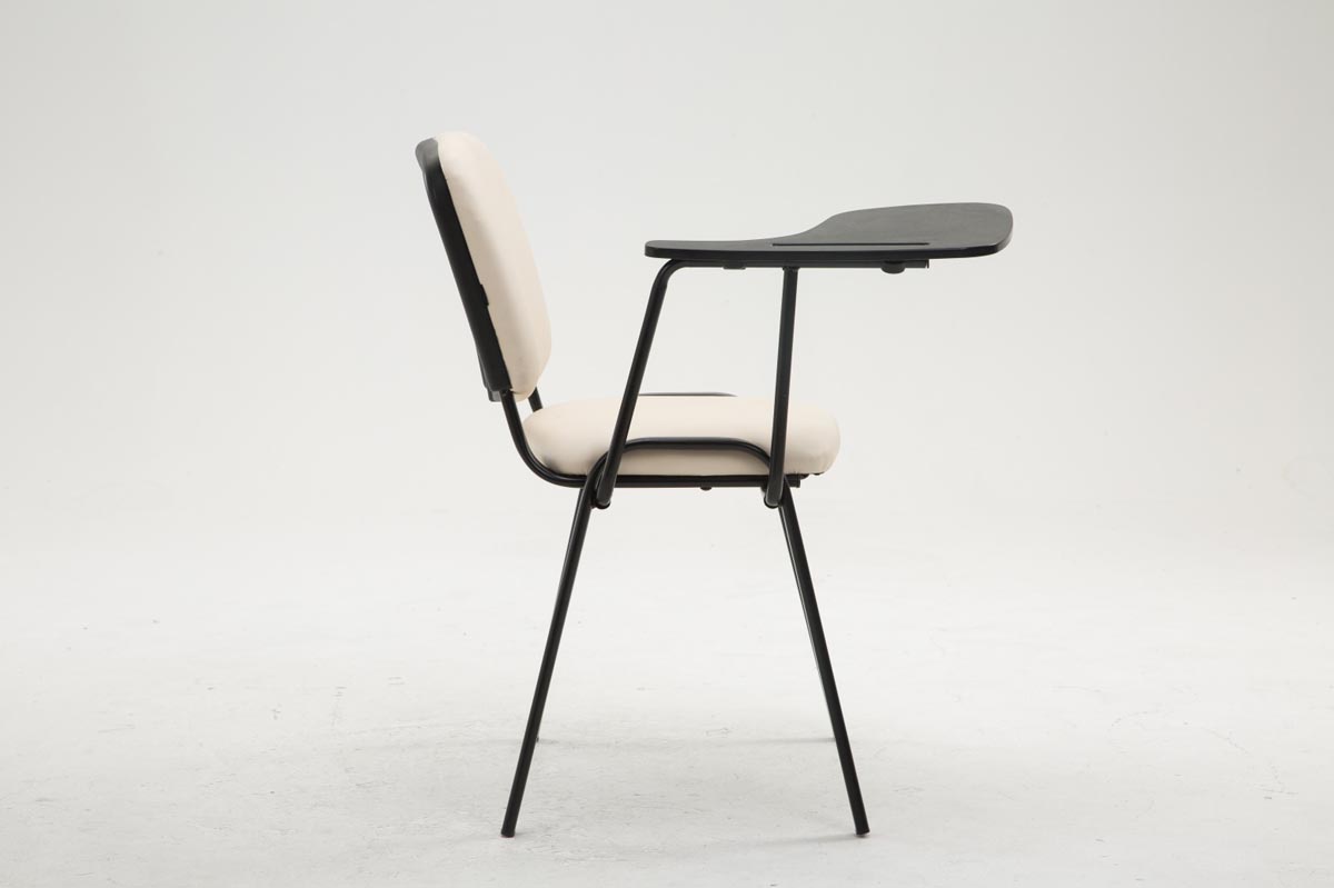 Chaise Ken en similicuir avec tablette rabattable