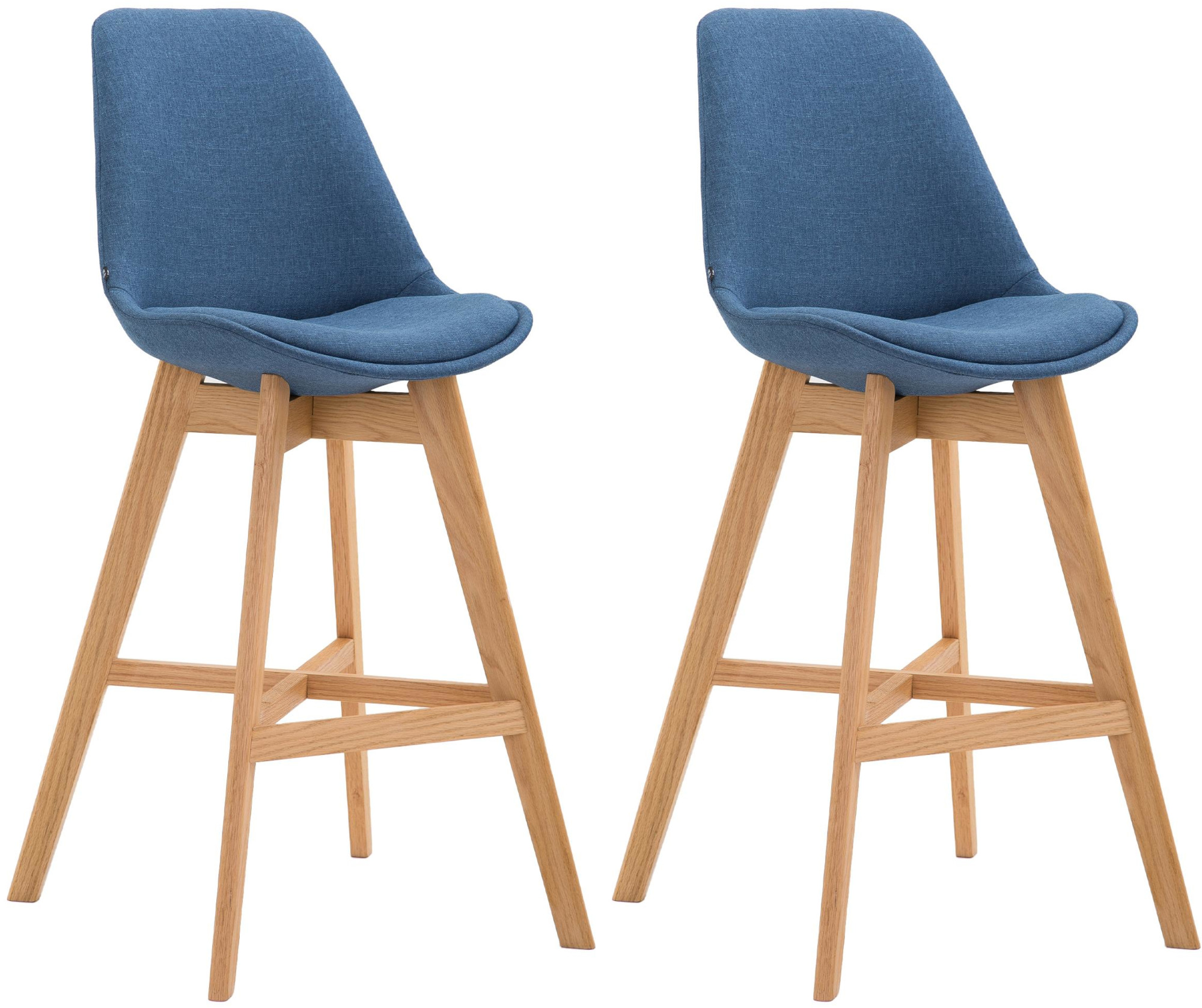 Lot de 2 tabourets de bar Cannes Tissu