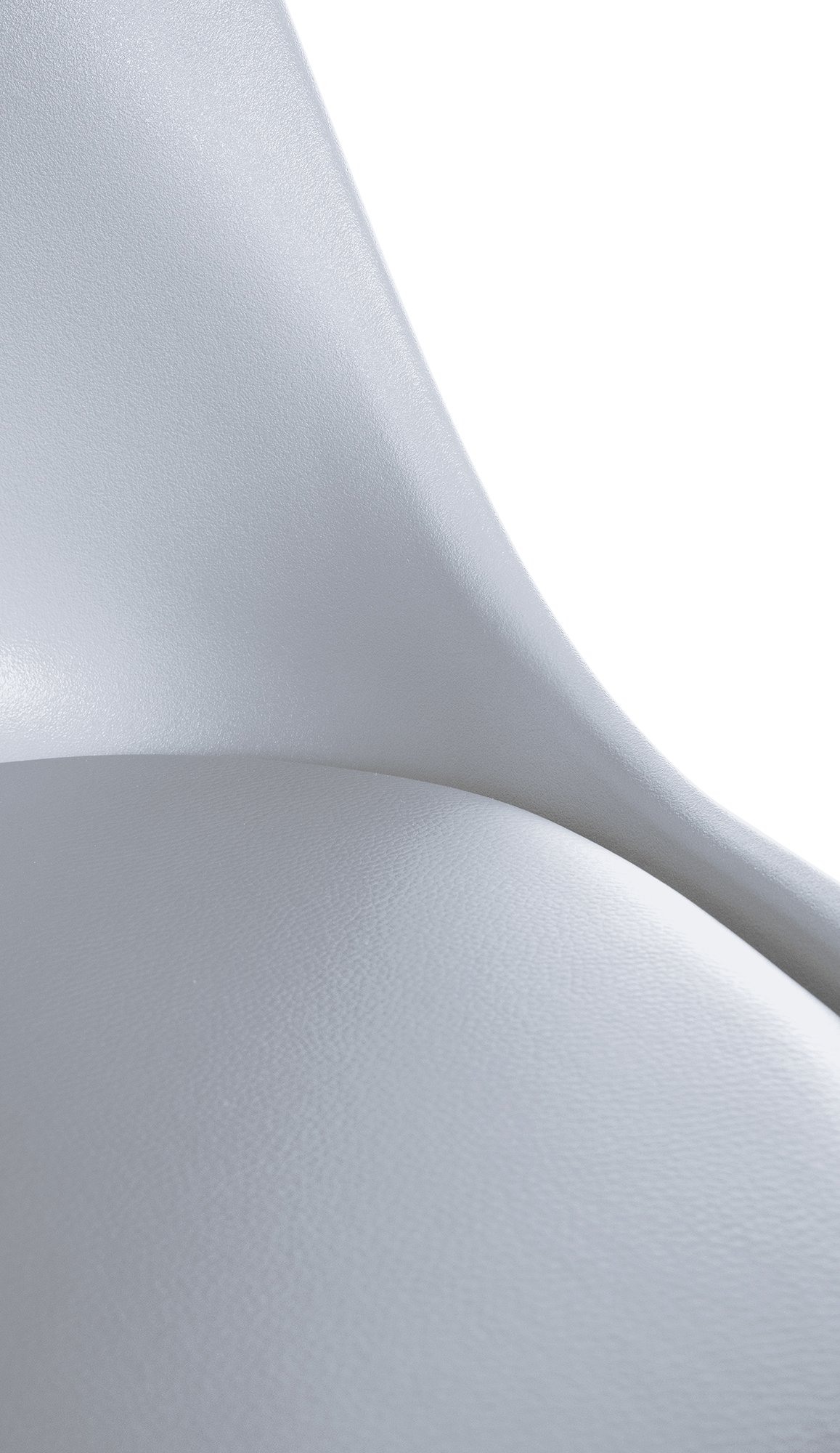 Lot de 4 chaises de salle à manger Sofia en plastique Pieds en bois