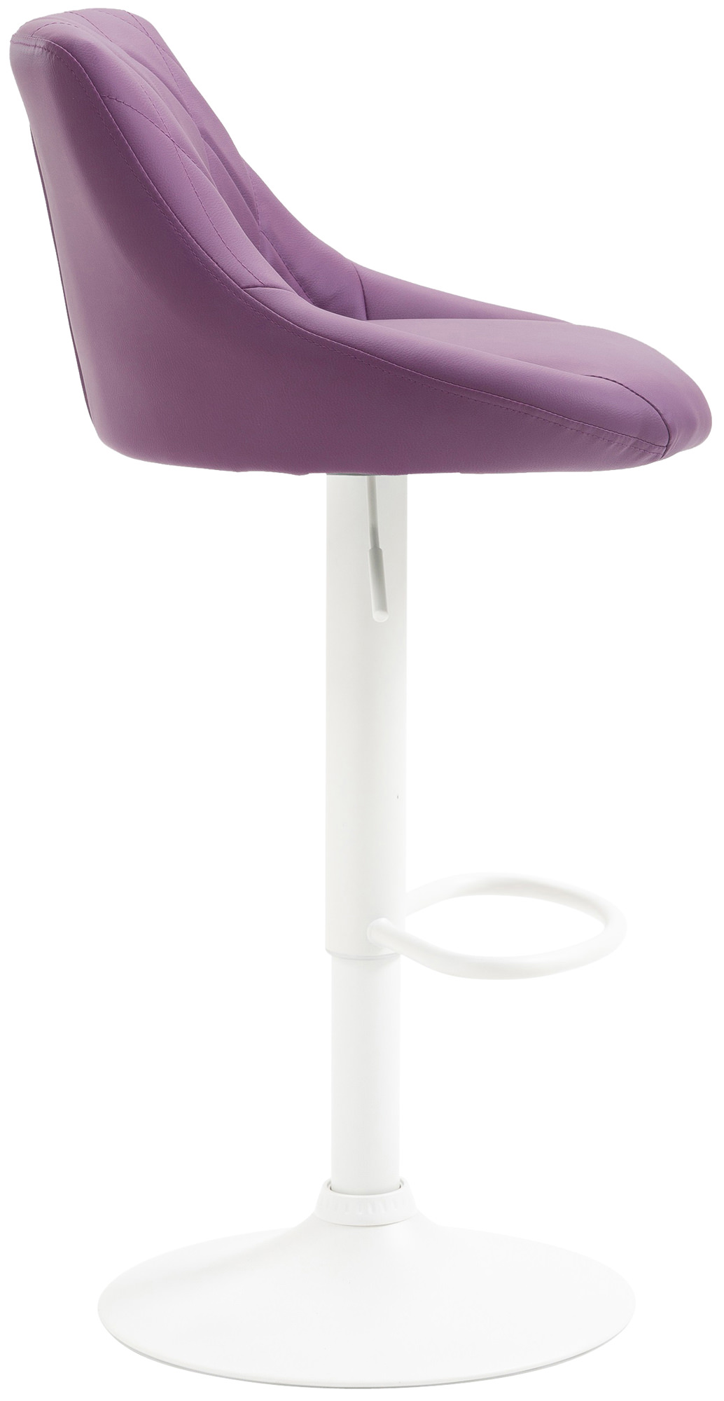 Tabouret de bar Lazio en similicuir avec pied en métal