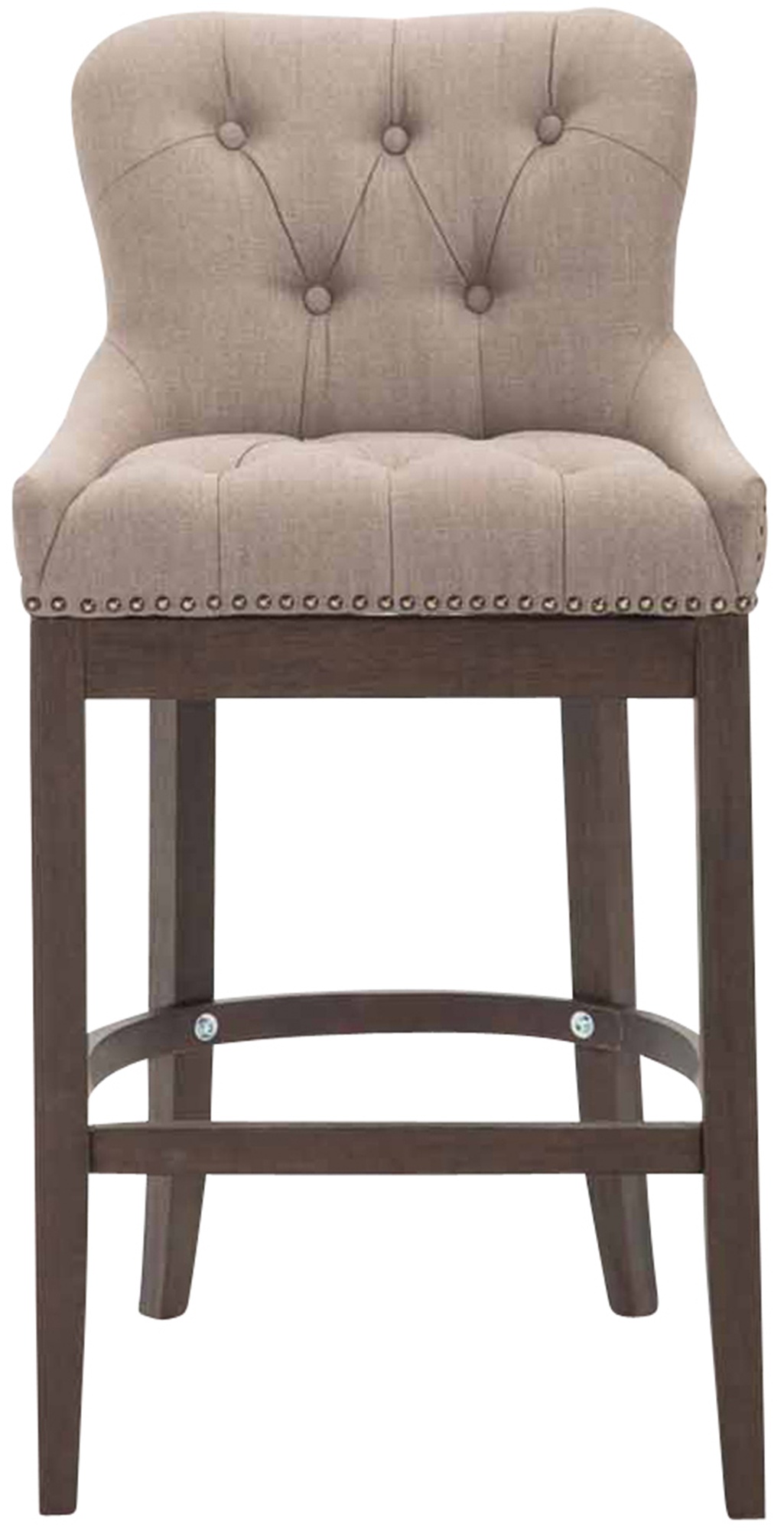Tabouret de bar Lakewood tissu Piètement antique