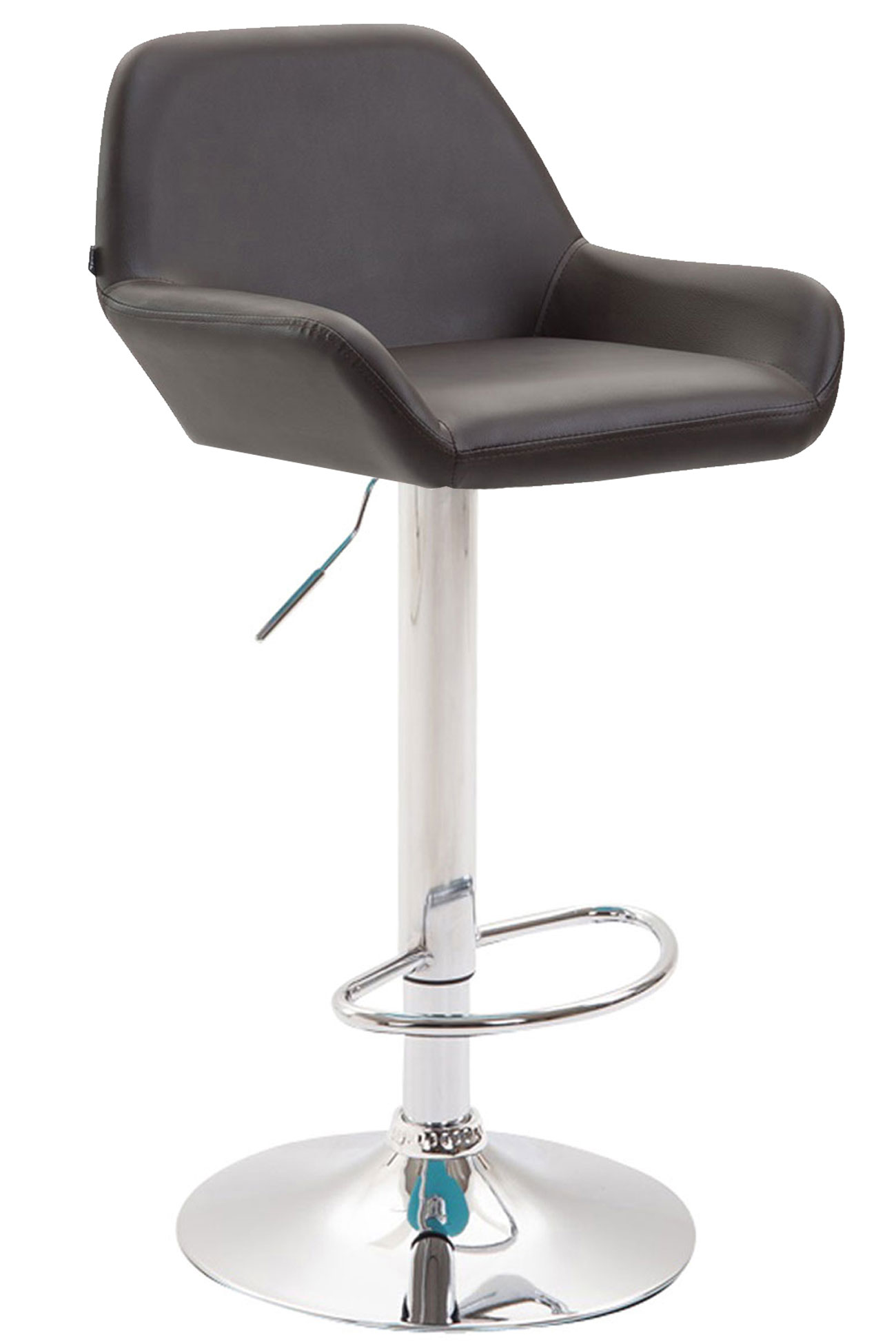 Lot de 2 tabourets de bar Braga en Similicuir