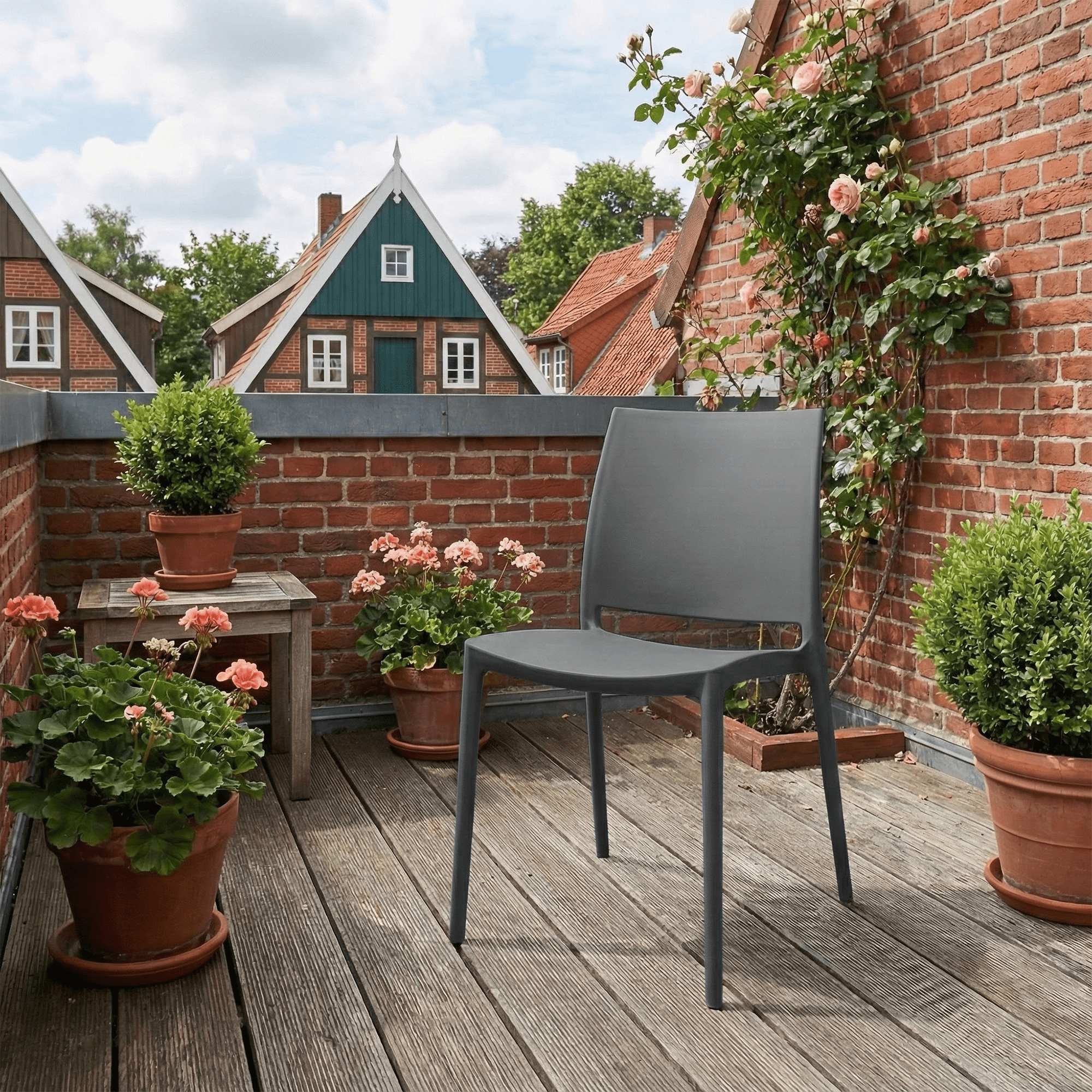 Lot de 2 chaises de jardin Meton