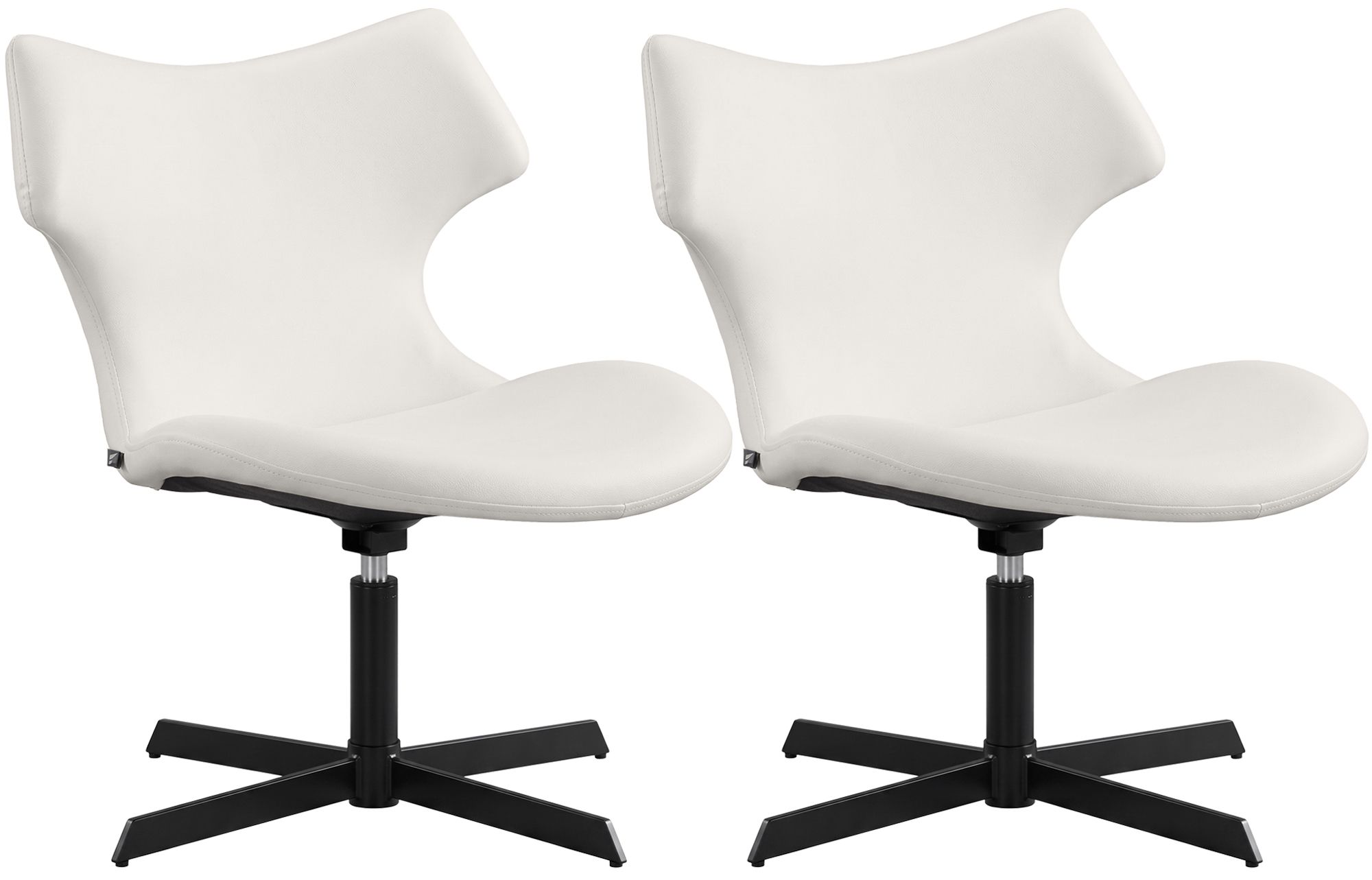 Lot de 2 fauteuils lounge Welland aspect cuir