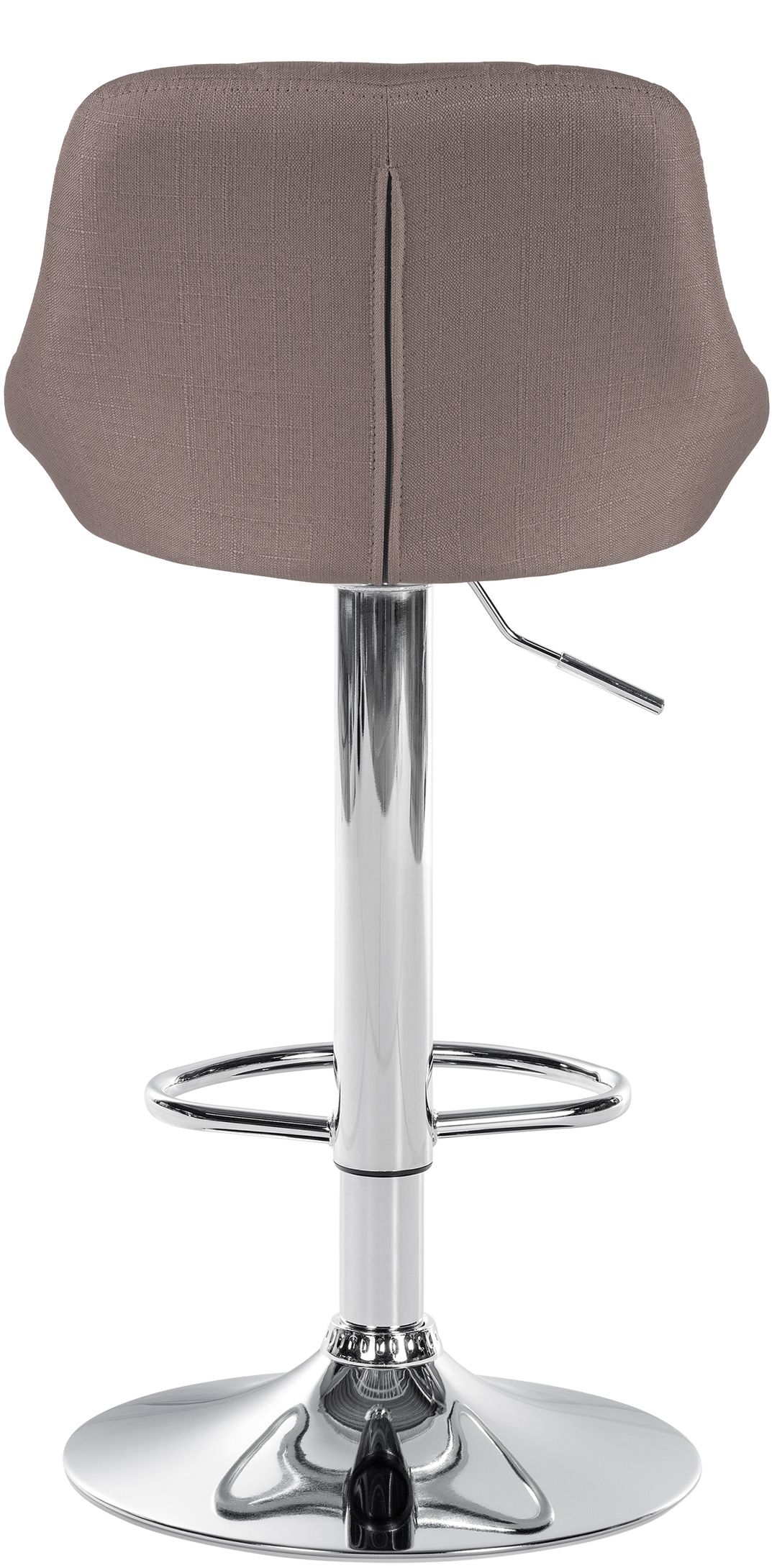 Tabouret de bar Lazio en Tissu Hauteur réglable siège pivotant