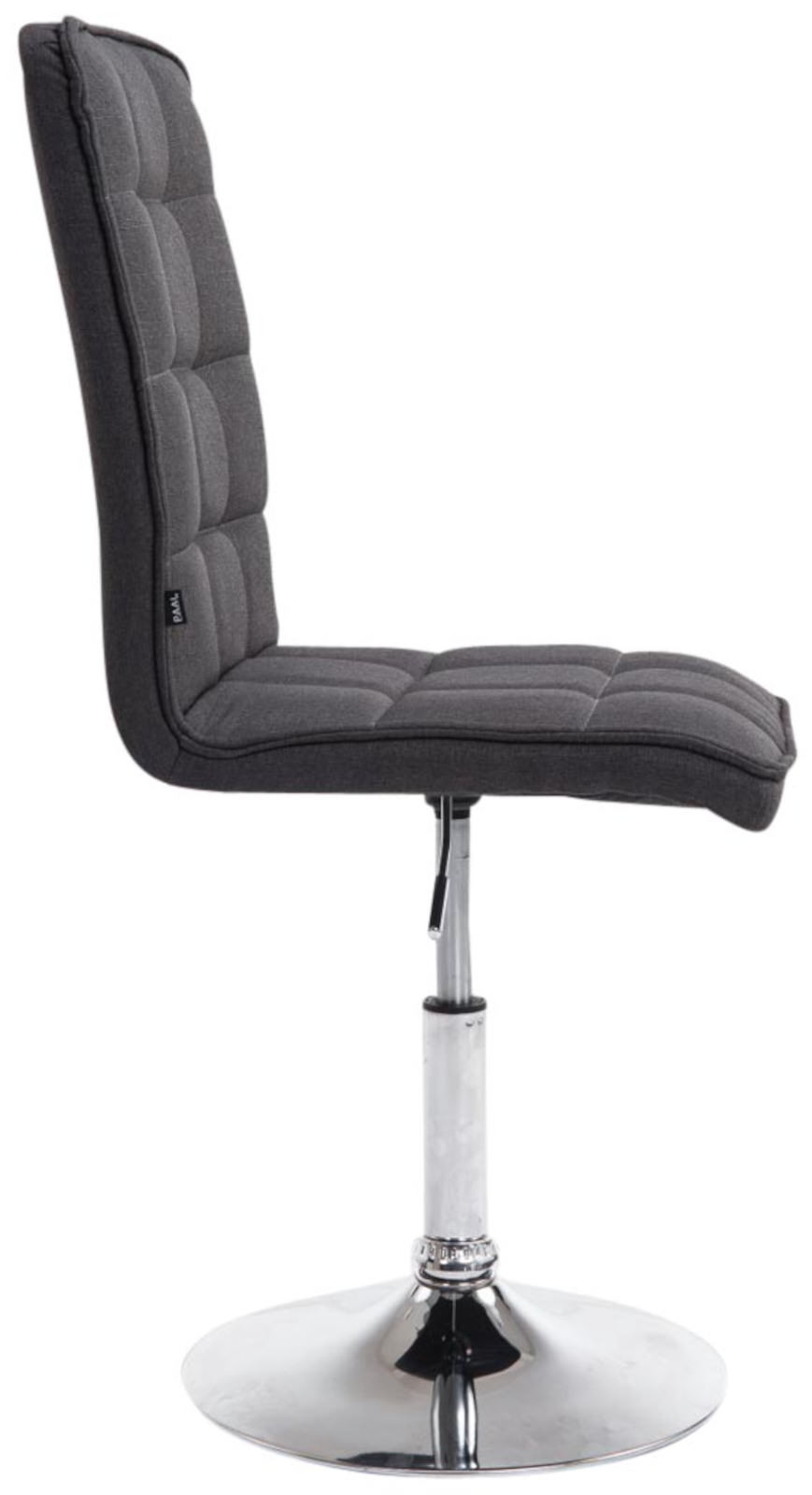 Lot de 2 chaises de salle à manger Peking V2 en tissu avec pied trompette