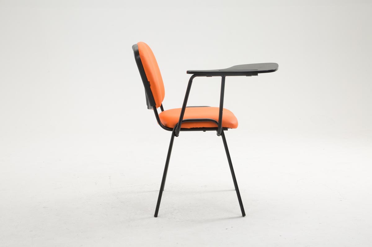 Chaise Ken en similicuir avec tablette rabattable