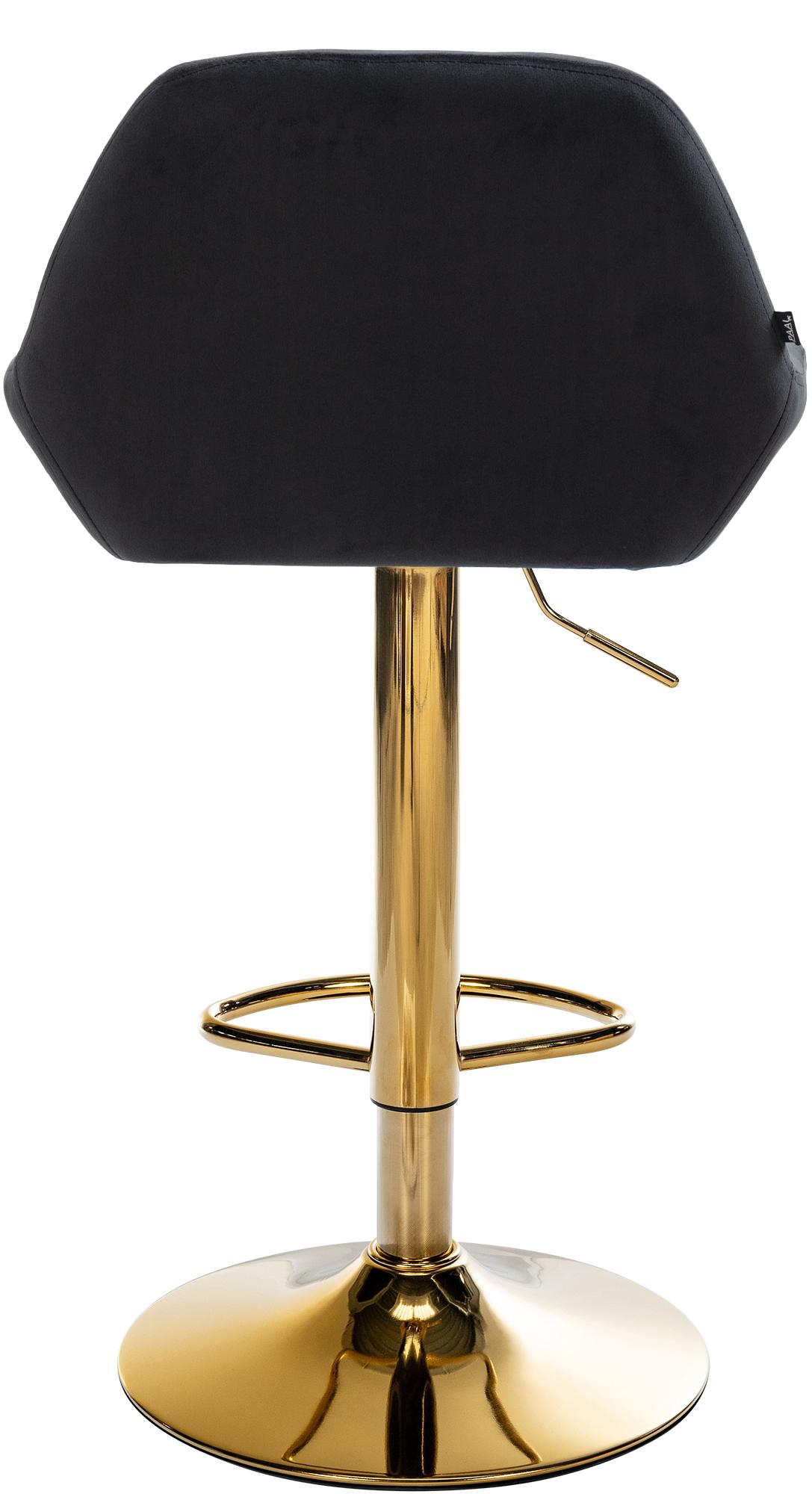 Tabouret de bar Braga or velours