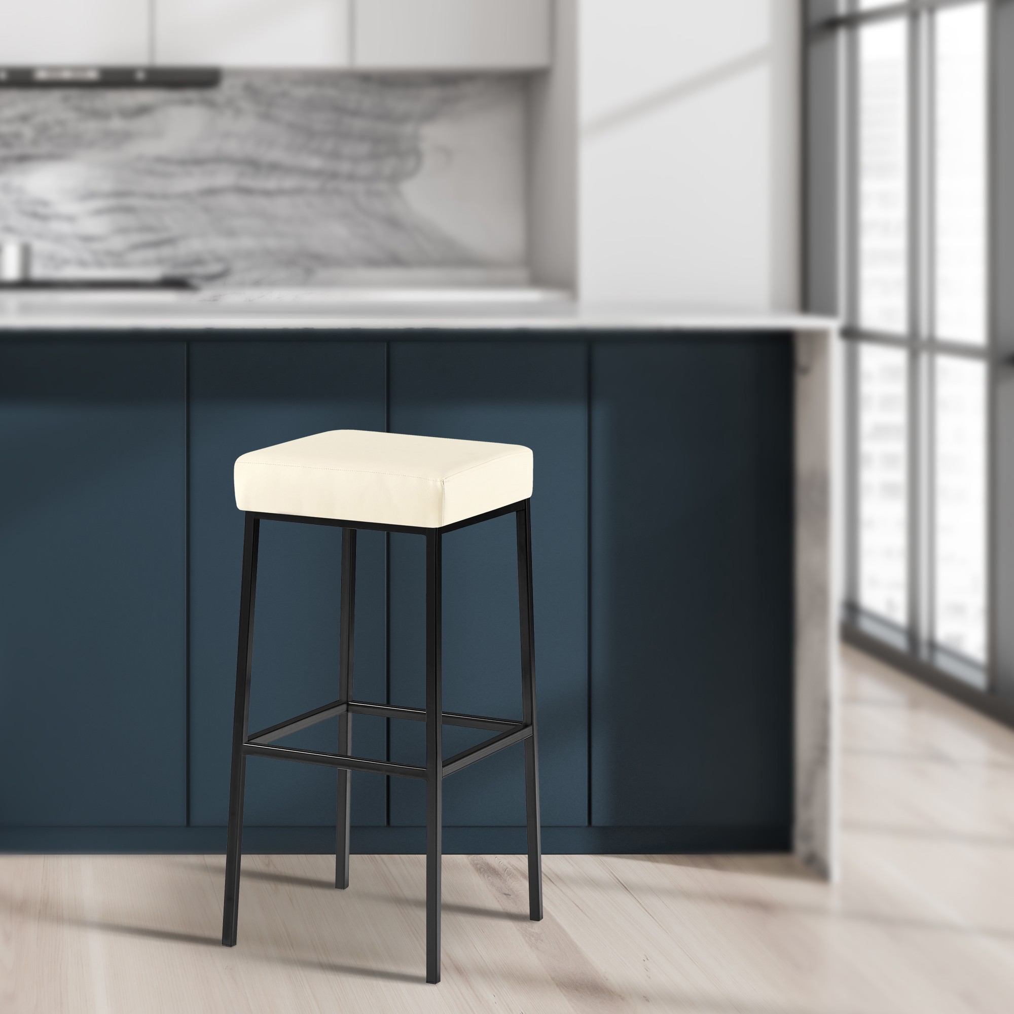 Tabouret de bar Montreal revêtement similicuir