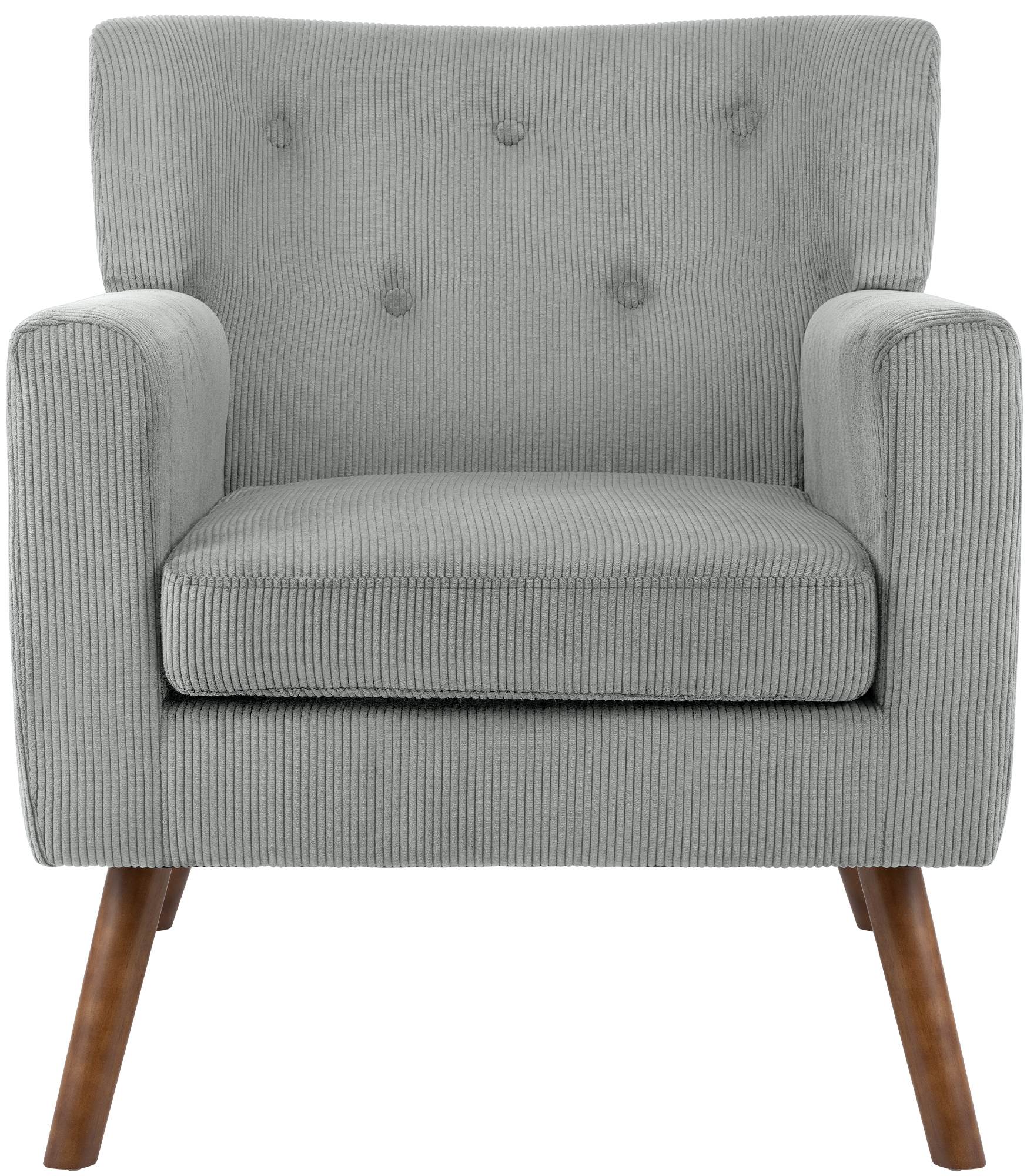 Fauteuil Kioni en velours cotele