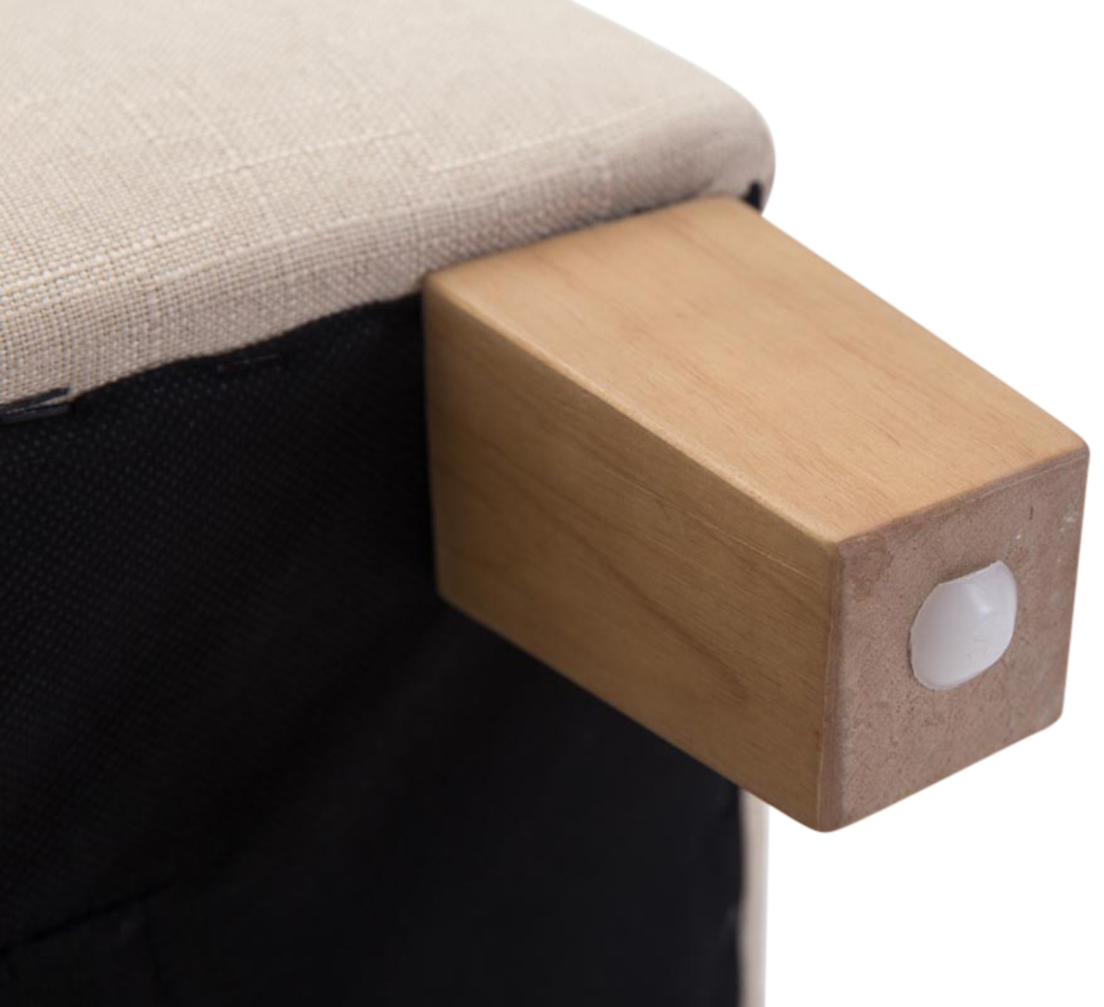 Lot de 2 tabourets bas Pharao en tissu