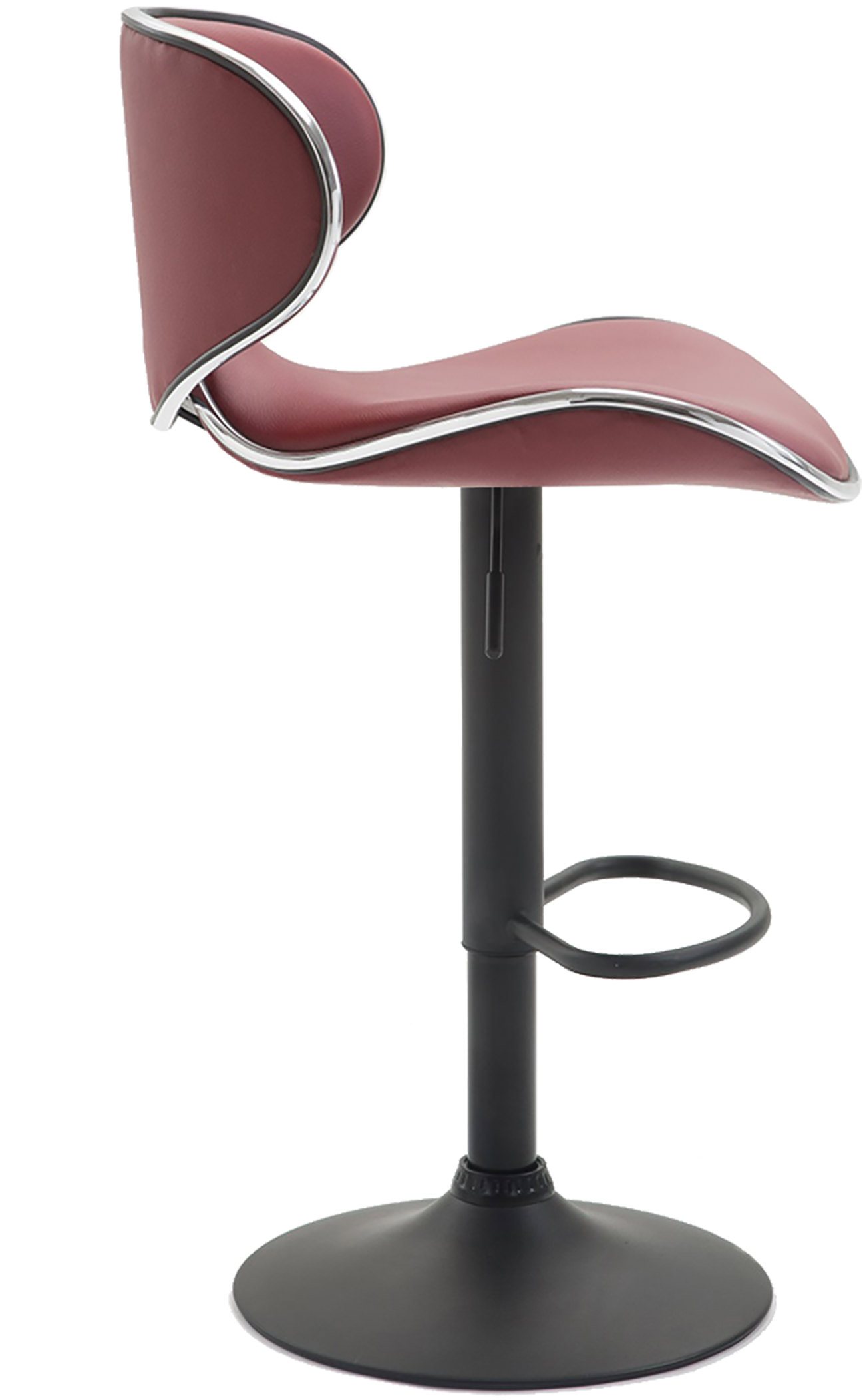 Tabouret de bar Las Vegas V2 similicuir avec pied en métal