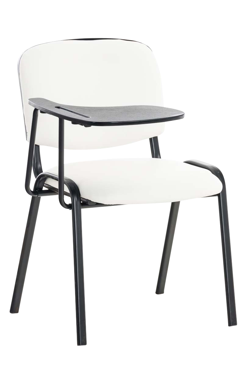 Chaise Ken en similicuir avec tablette rabattable