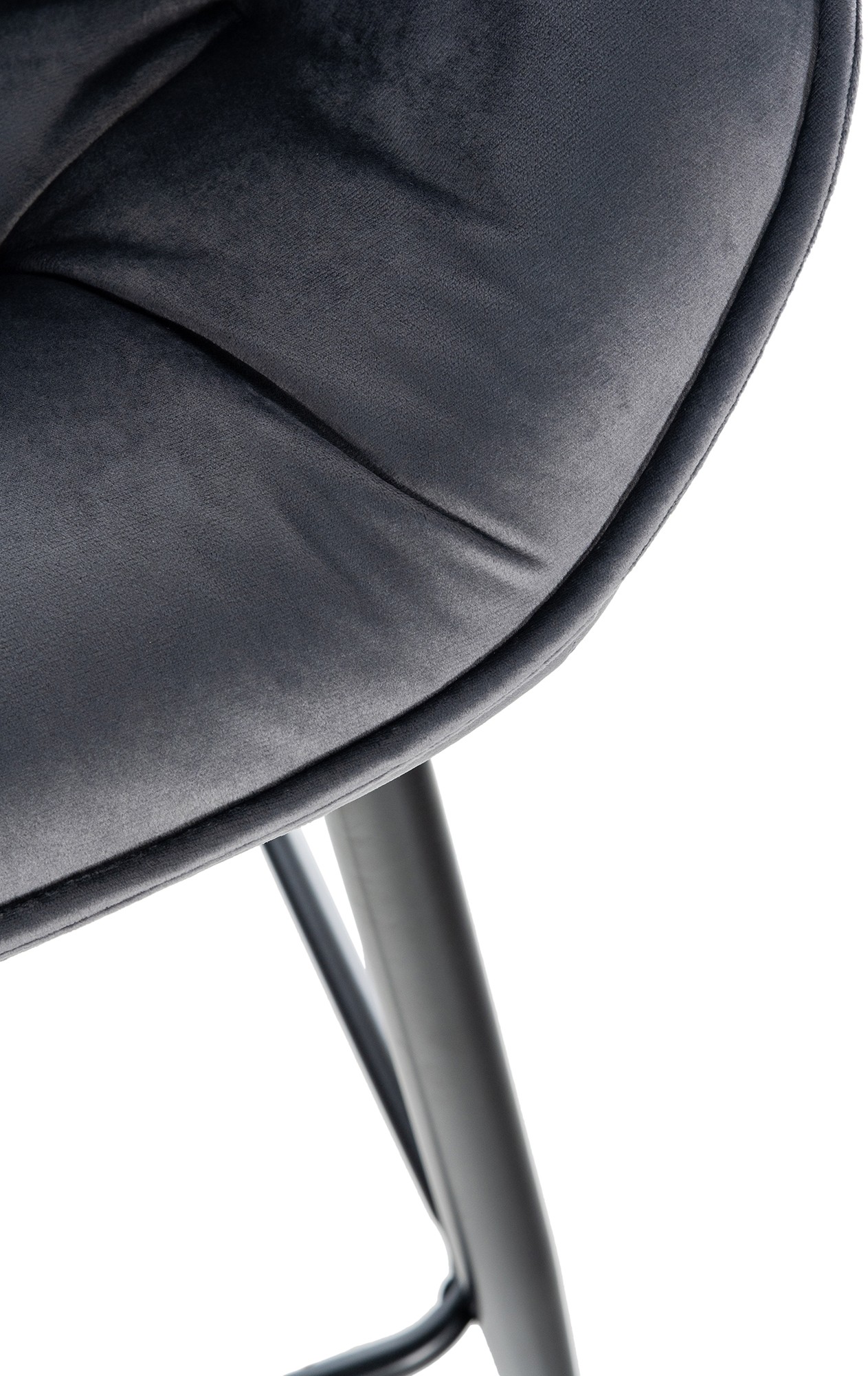 Tabouret de bar Gibson velours hauteur d'assise 76 cm