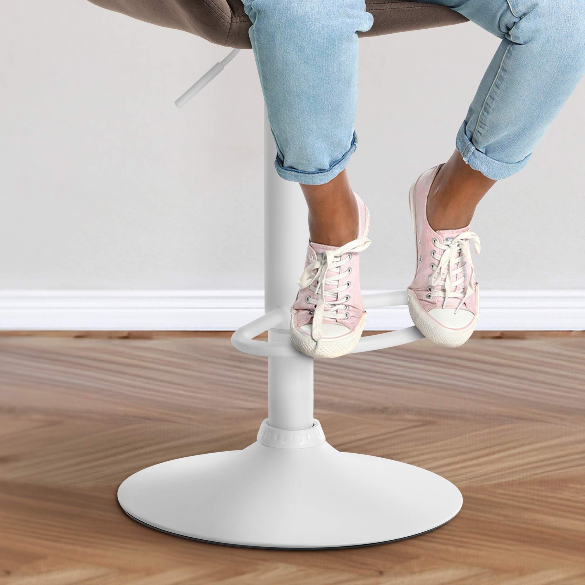 Ensemble de 2 tabourets de bar Braga en velours