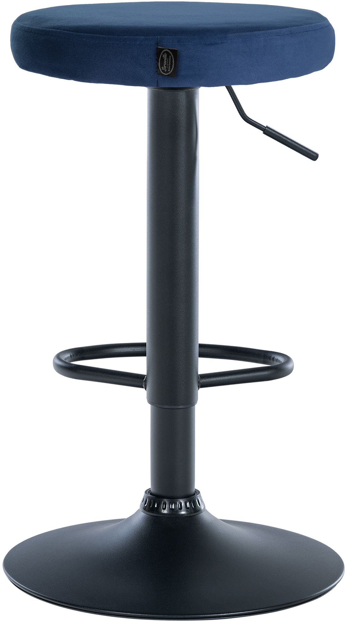 Lot de 2 tabourets de bar Ponte velours