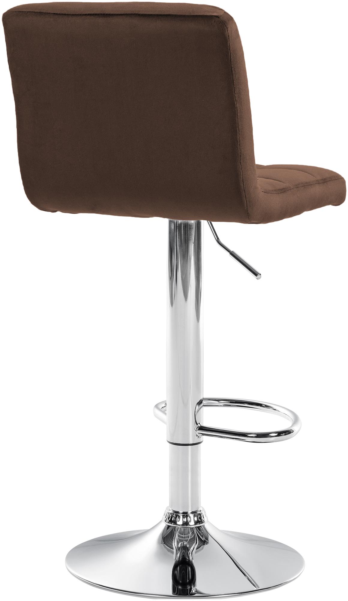 Lot de 2 tabourets de bar Peru velours