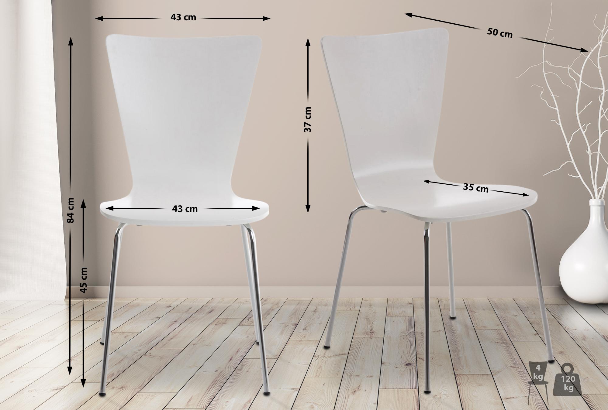 Chaise empilable Aaron Blanc