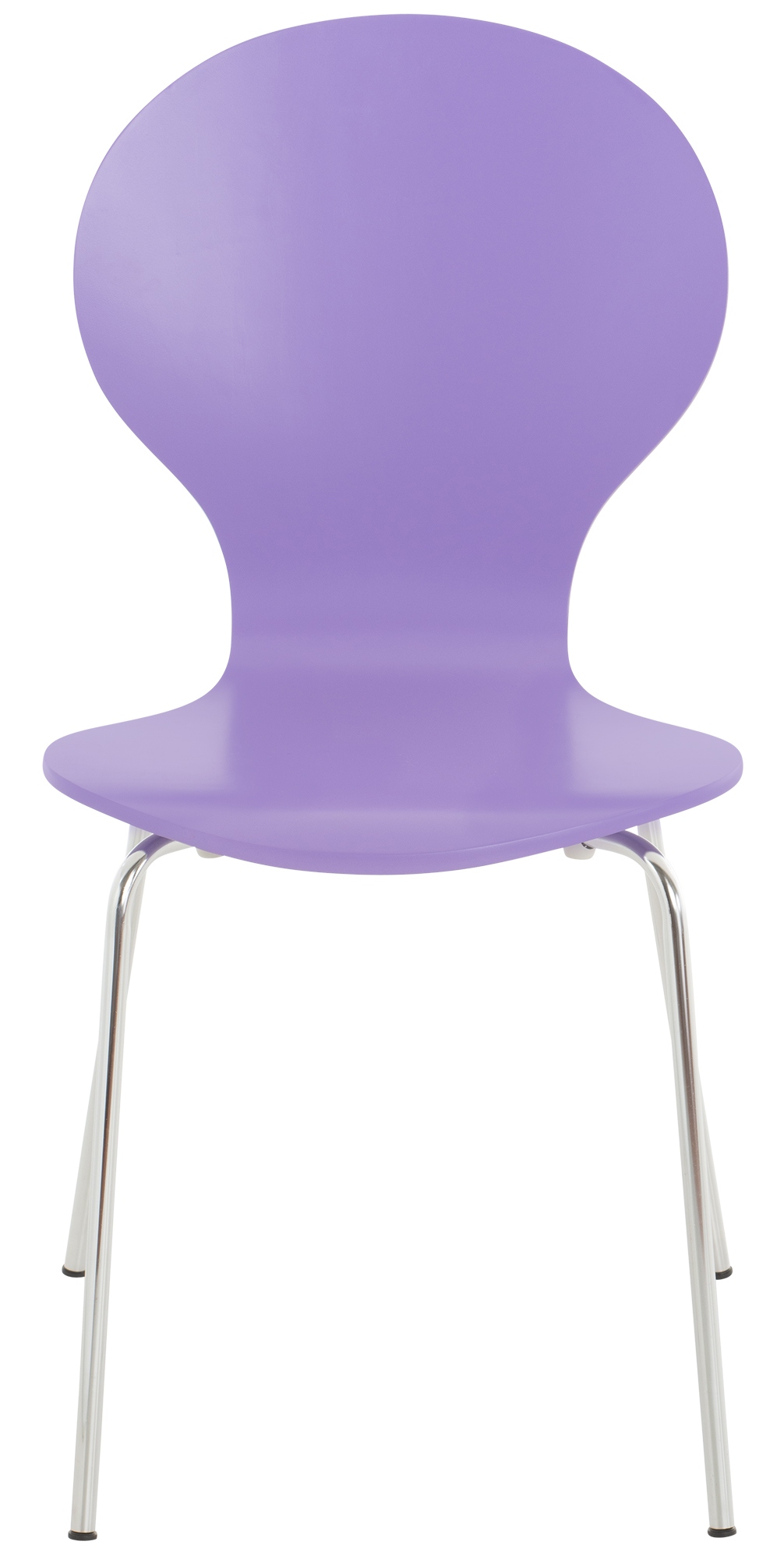 Lot de 2 chaises empilables en bois Diego Violet