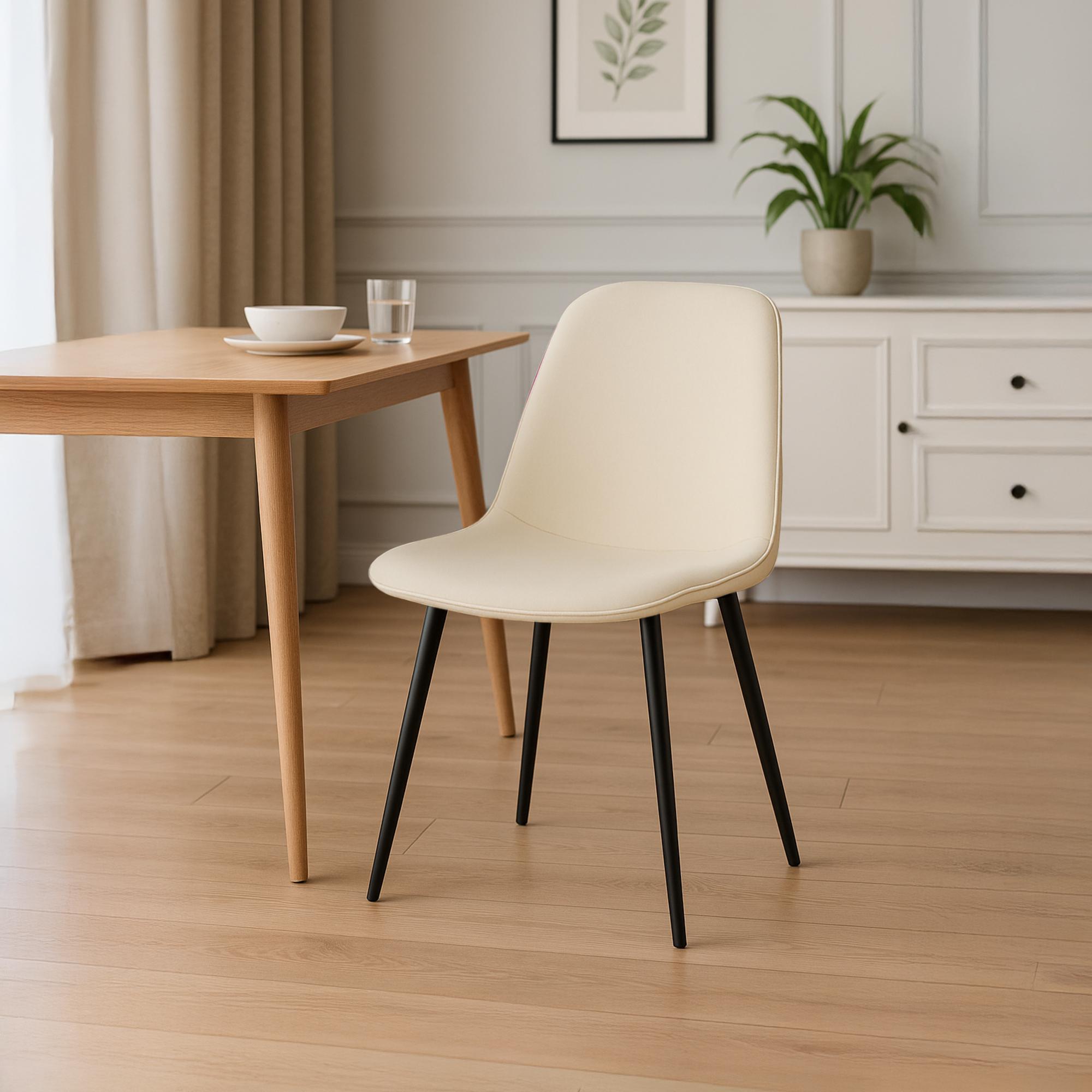 Lot de 2 chaises de salle à manger Maryam