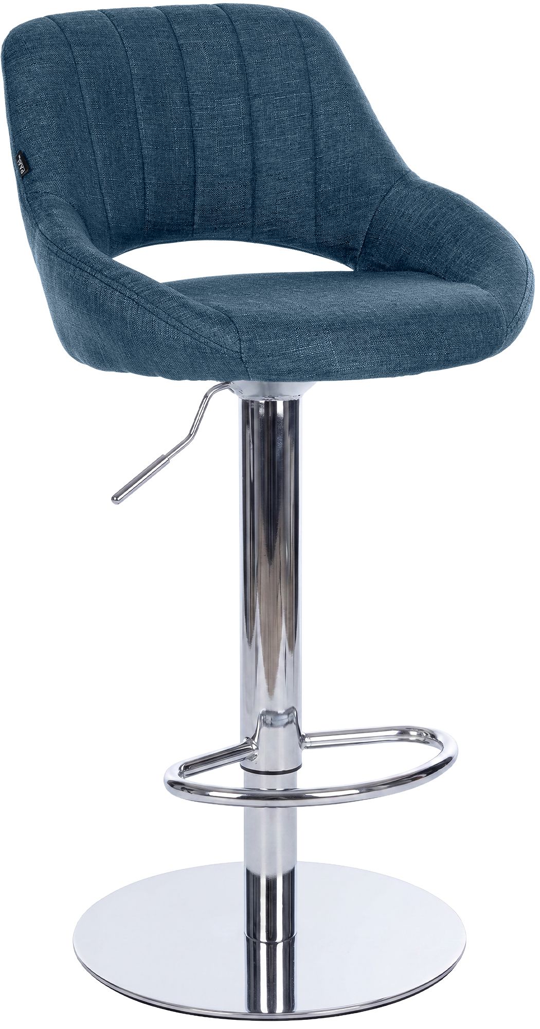Tabouret de bar Milet avec structure stable chromée