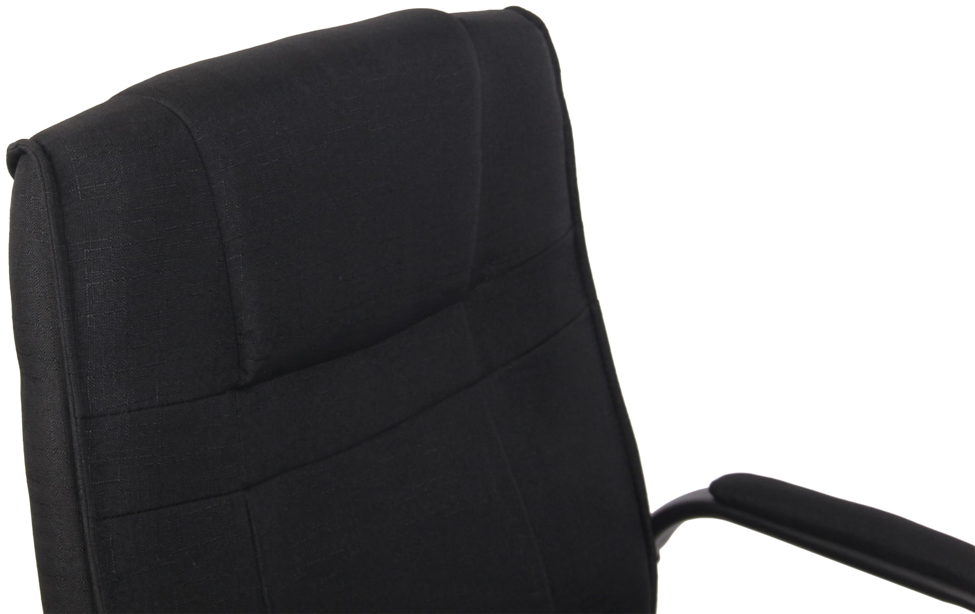 Lot de 2 Chaises Cantilever Attila en tissu avec accoudoirs