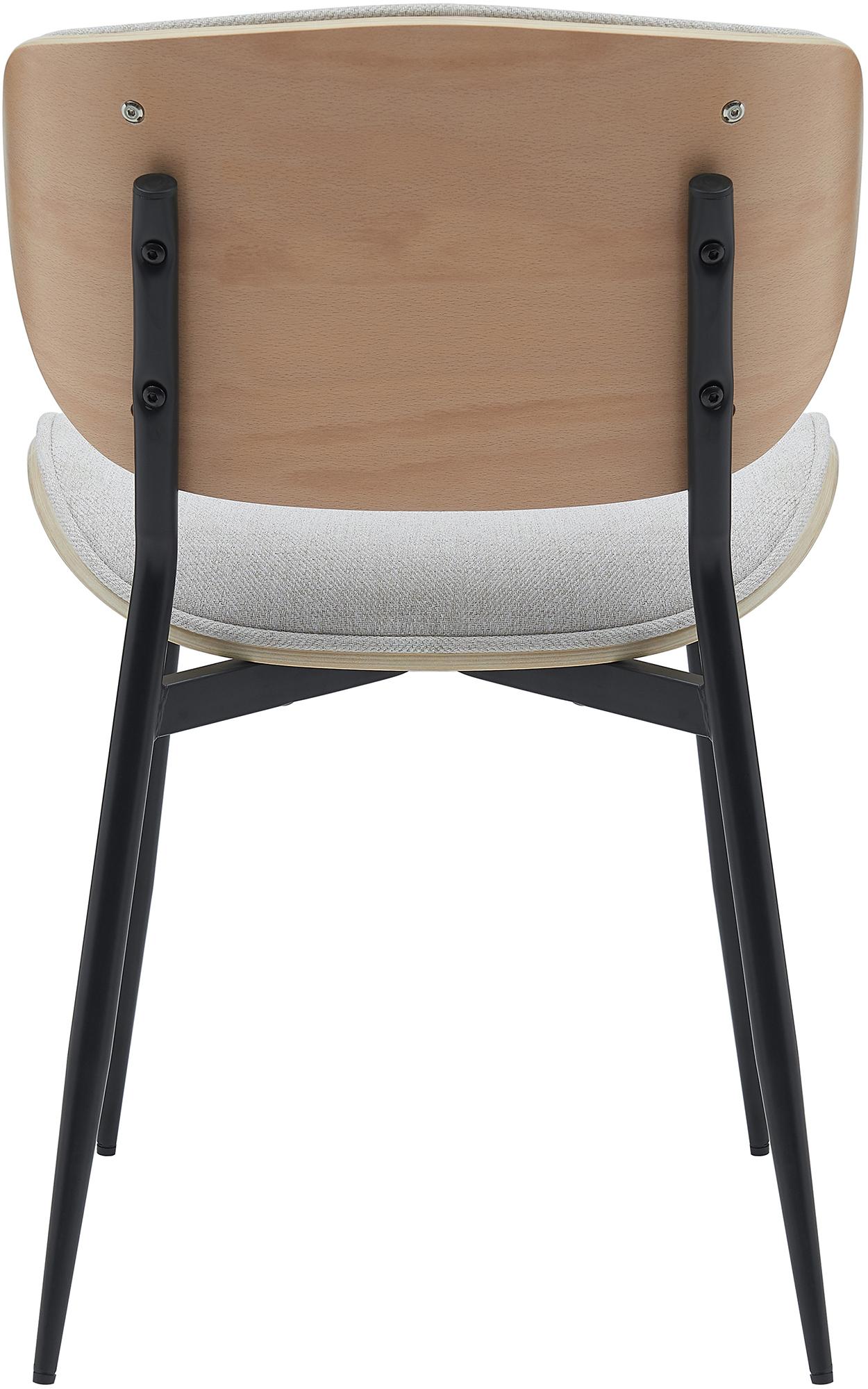 Chaise Enid habillée de similicuir ou de tissu